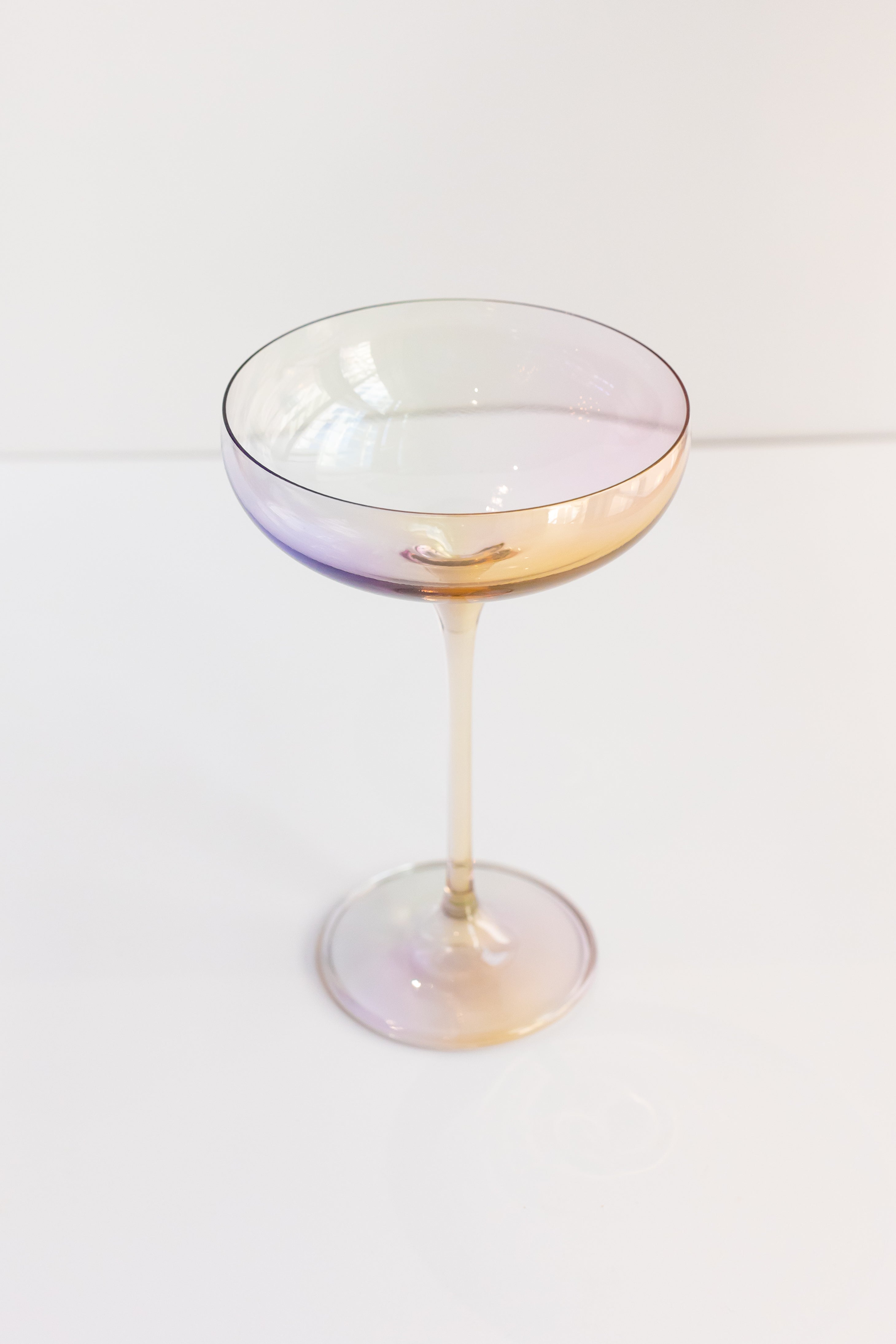 Estelle Colored Champagne Coupe Stemware - Set of 6 {Iridescent}