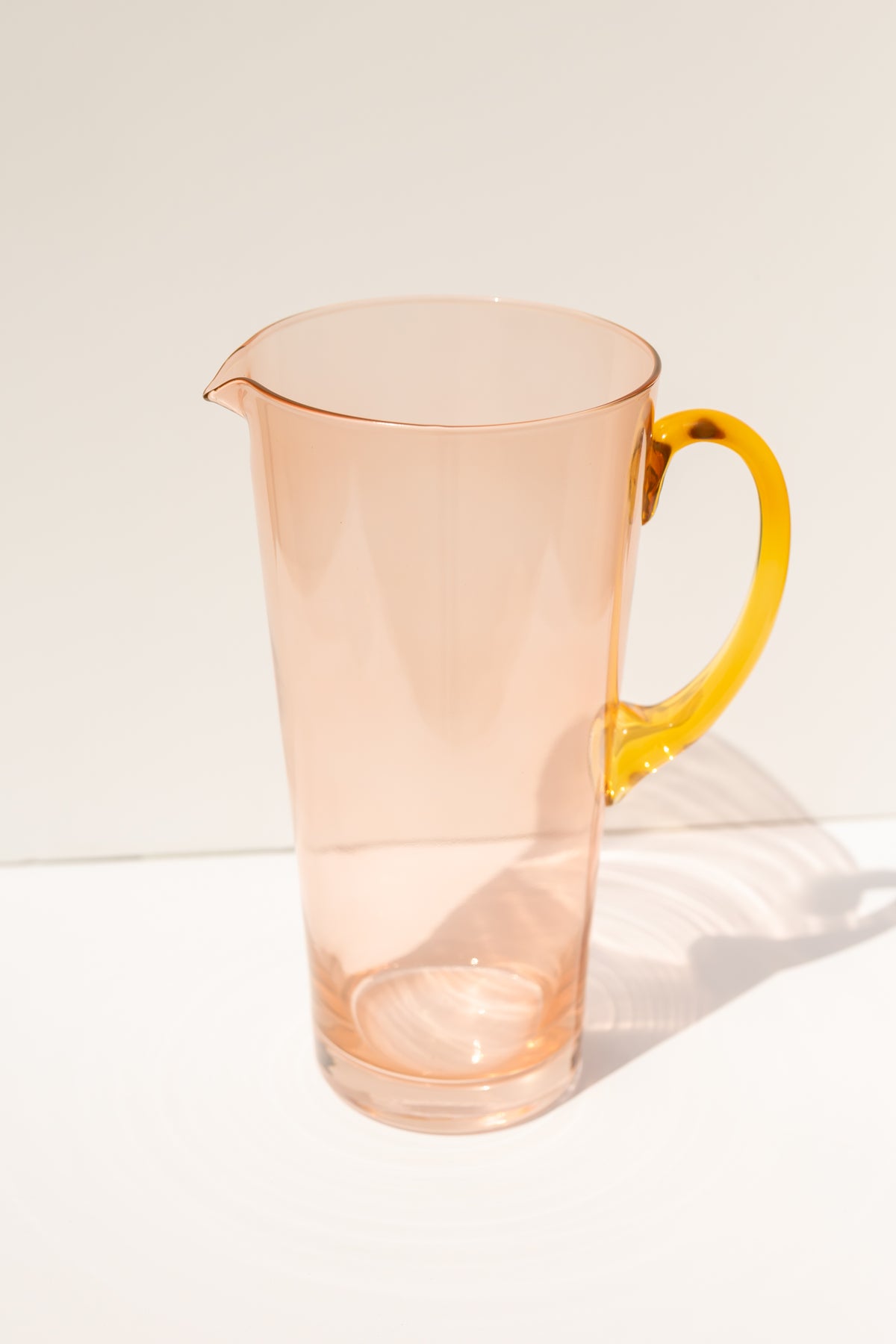 Estelle Colored Drink Pitcher - {Blush Pink + Yellow}