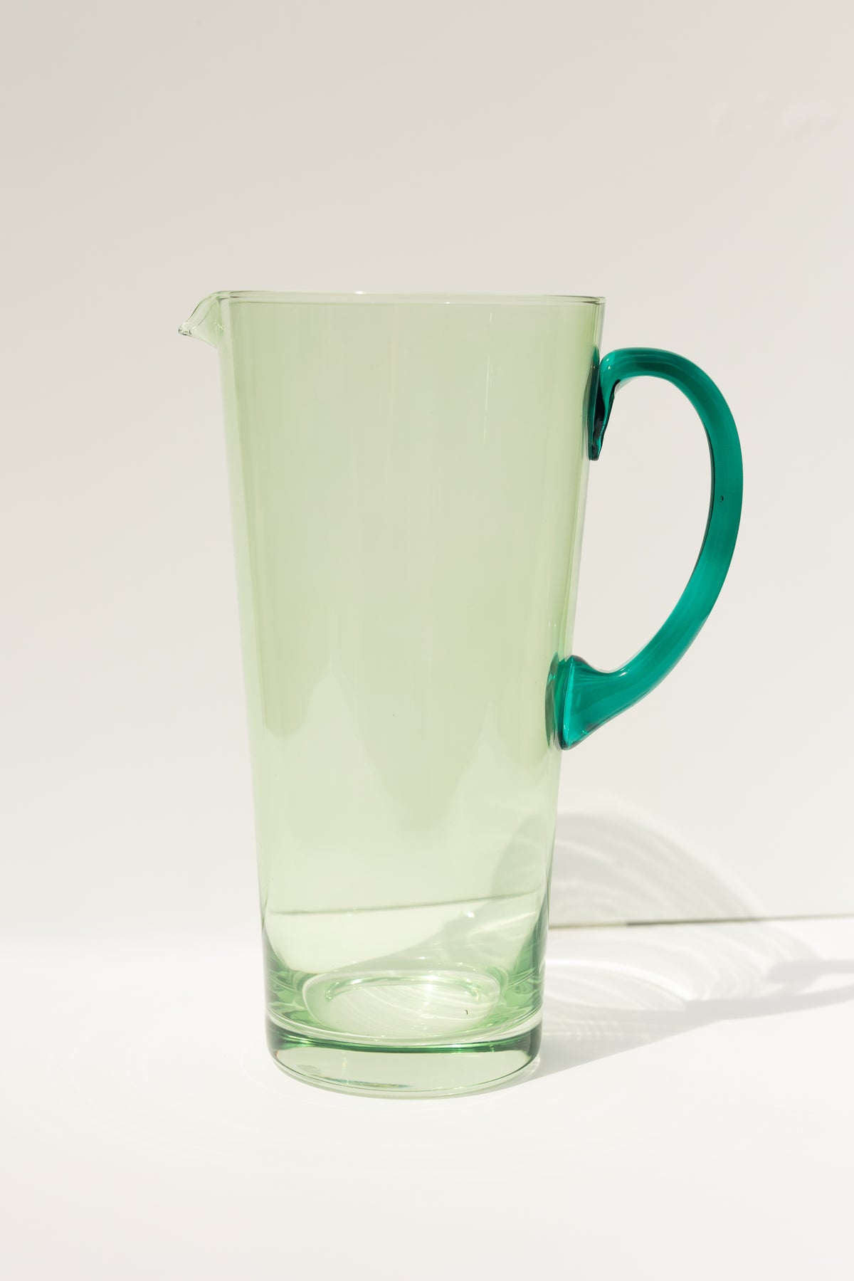Estelle Colored Drink Pitcher - {Mint Green + Emerald Green}
