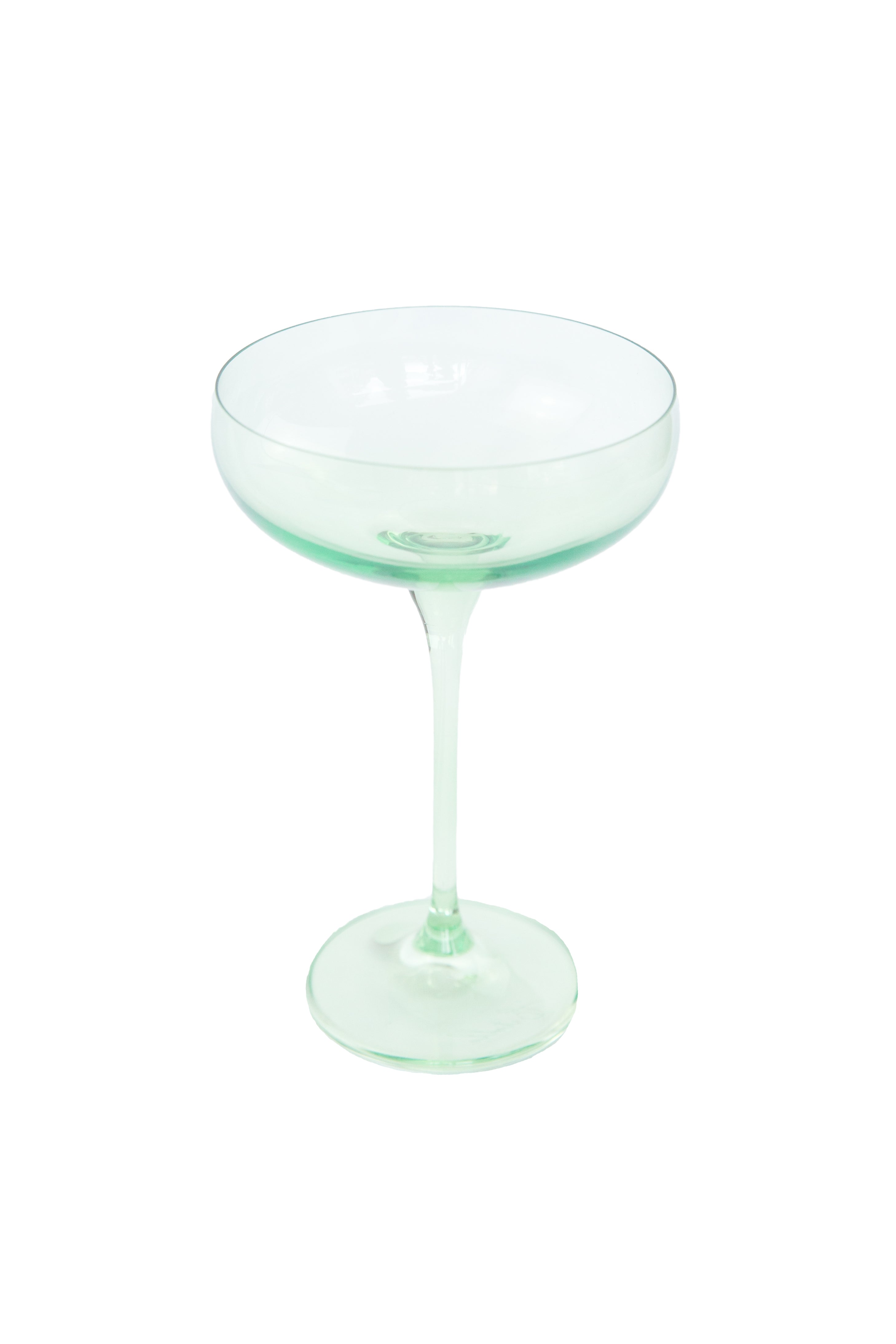 Estelle Colored Champagne Coupe Stemware - Set of 2 {Mint Green}