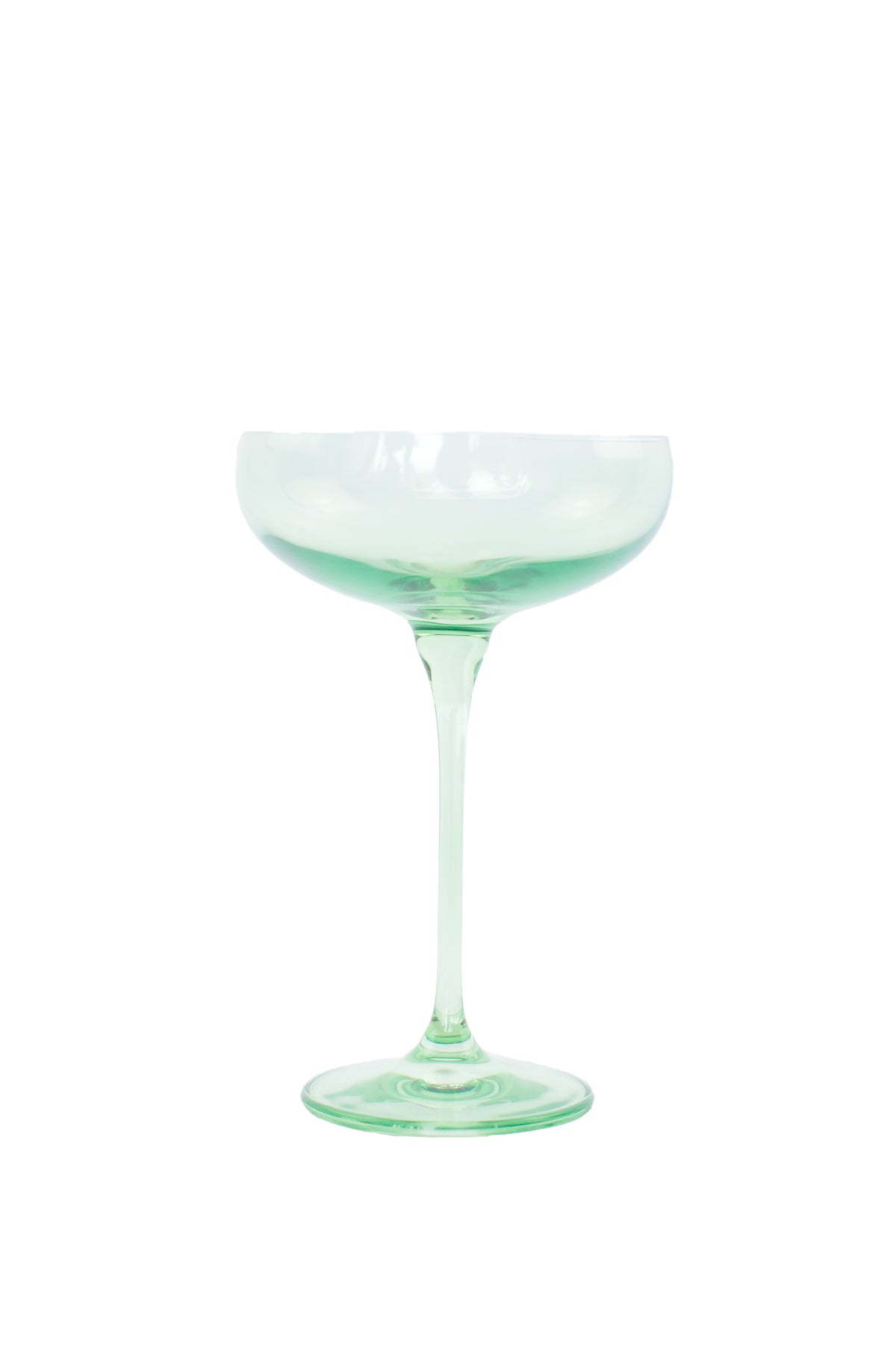 Estelle Colored Champagne Coupe Stemware - Set of 6 {Mint Green}