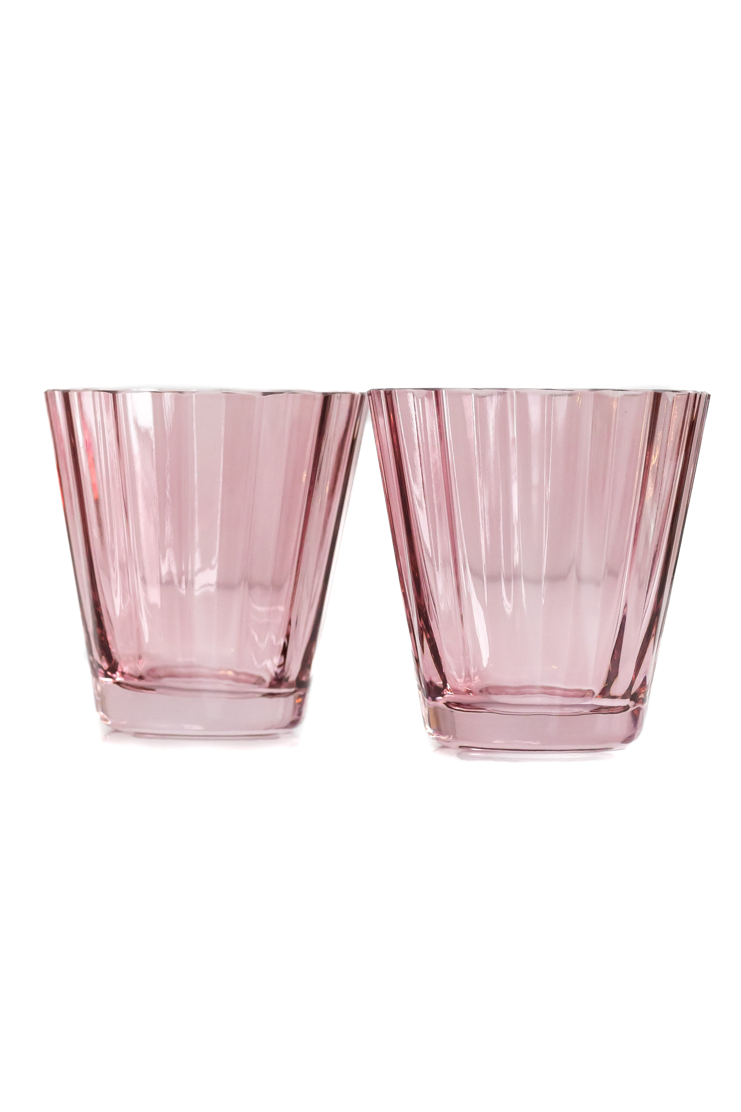 Estelle Colored Sunday Low Balls - Set of 2 {Rose}