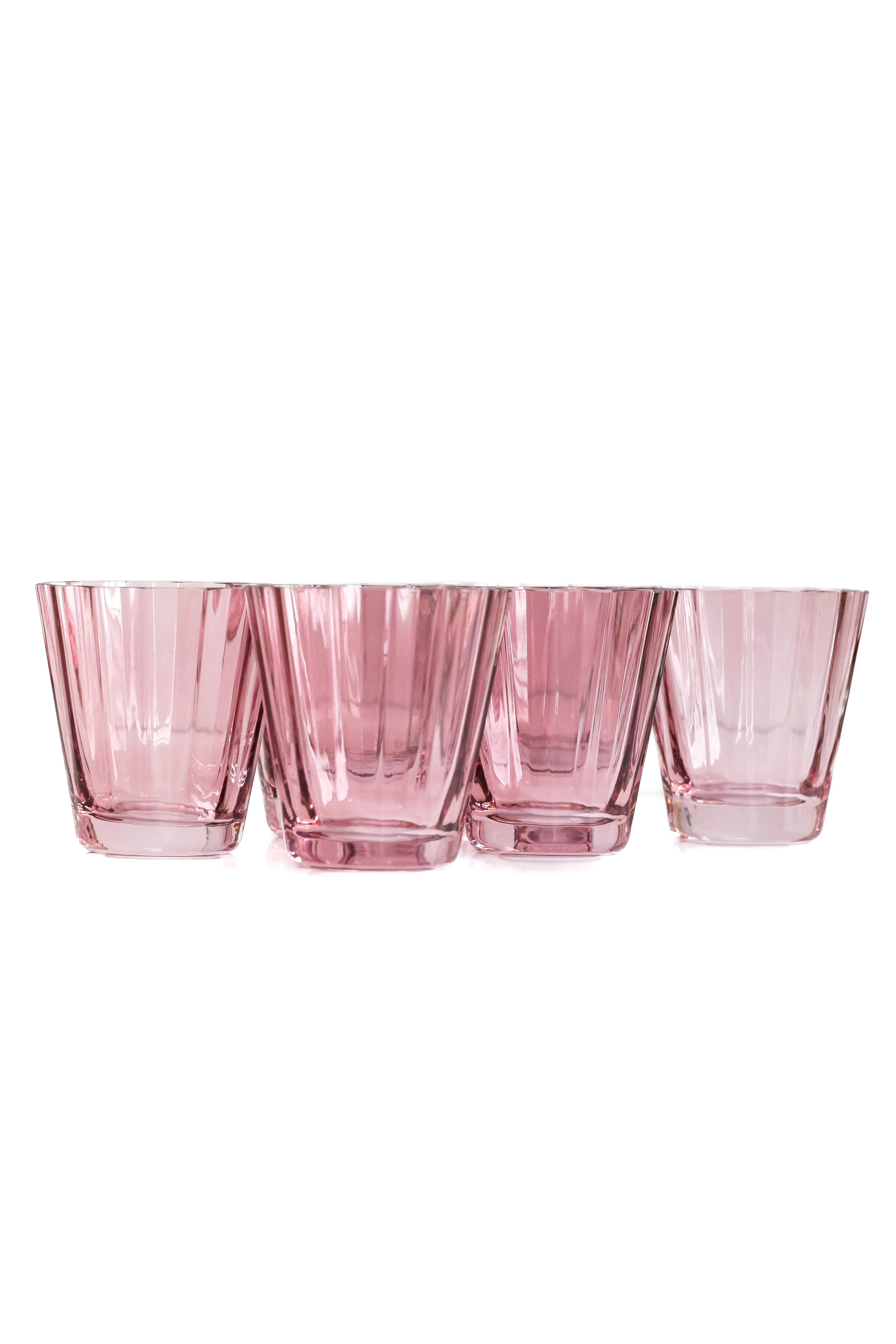 Estelle Colored Sunday Low Balls - Set of 6 {Rose}