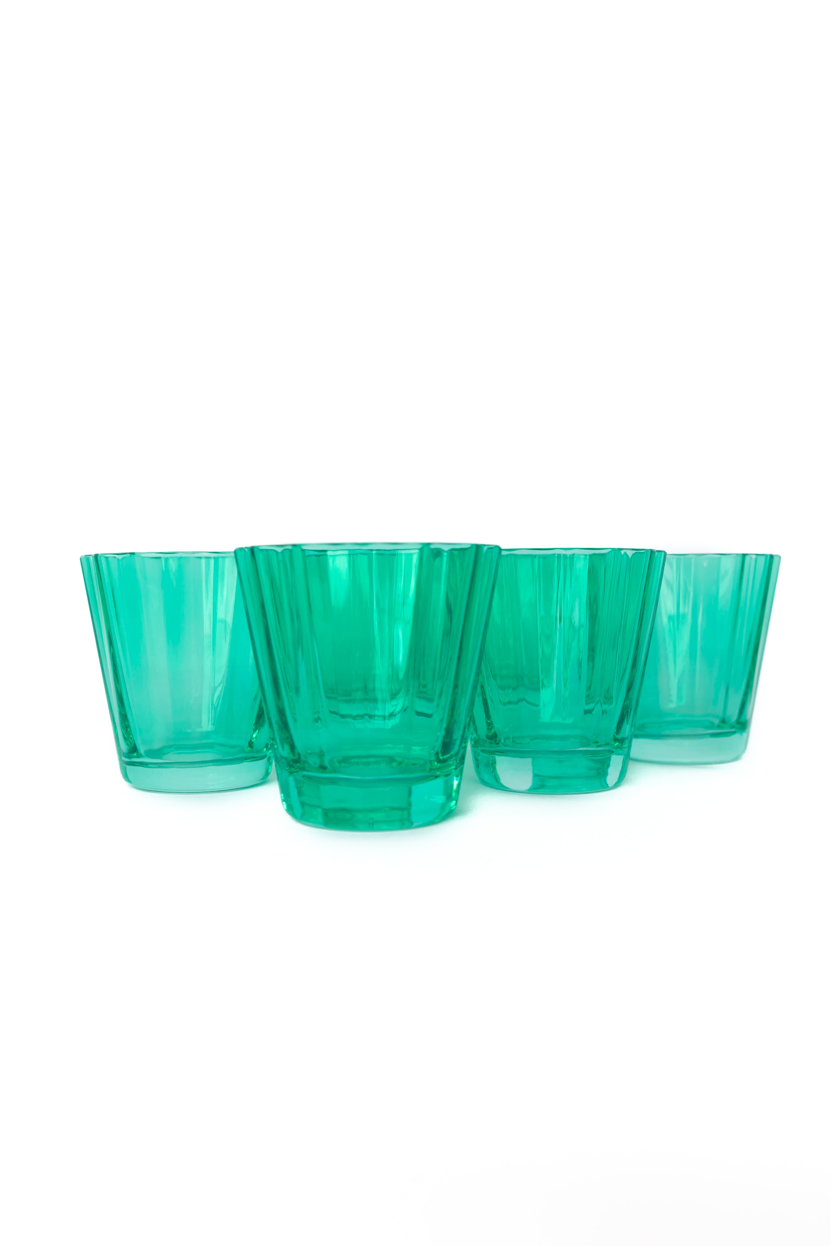 Estelle Colored Sunday Low Balls - Set of 6 {Kelly Green}