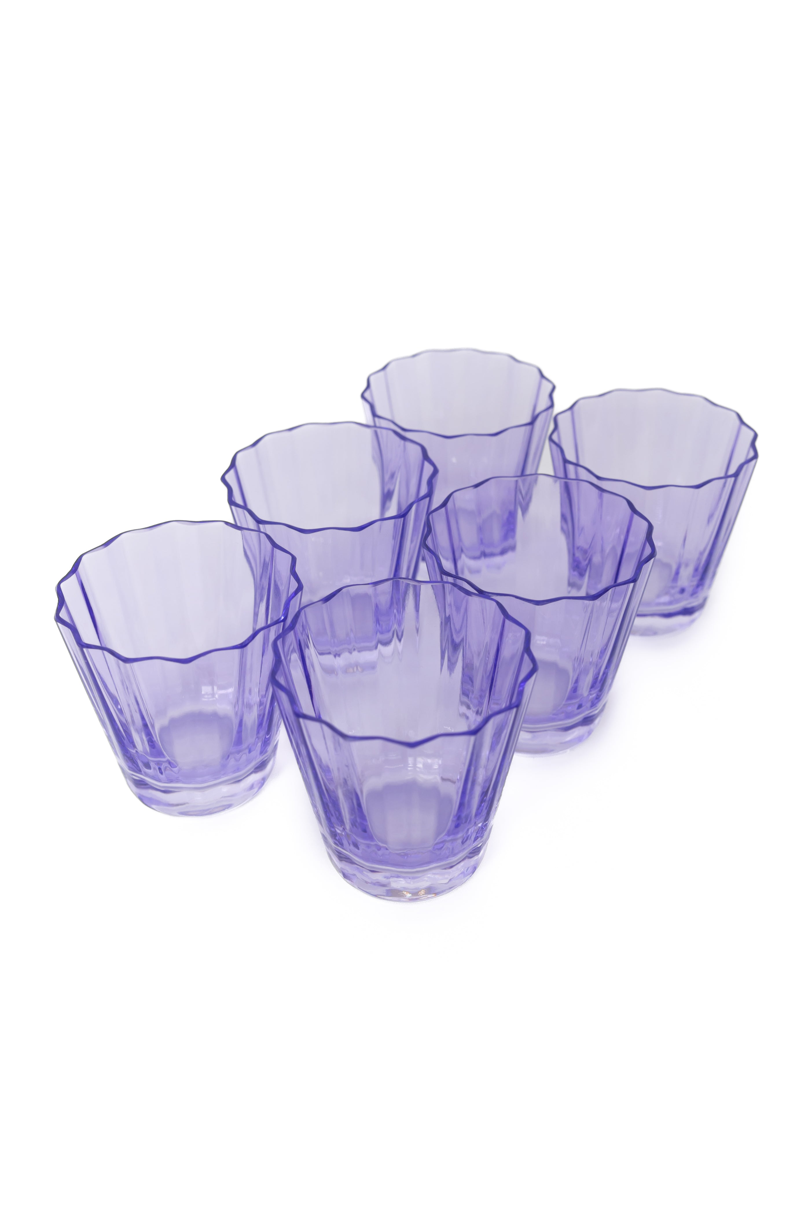 Estelle Colored Sunday Low Balls - Set of 6 {Lavender}