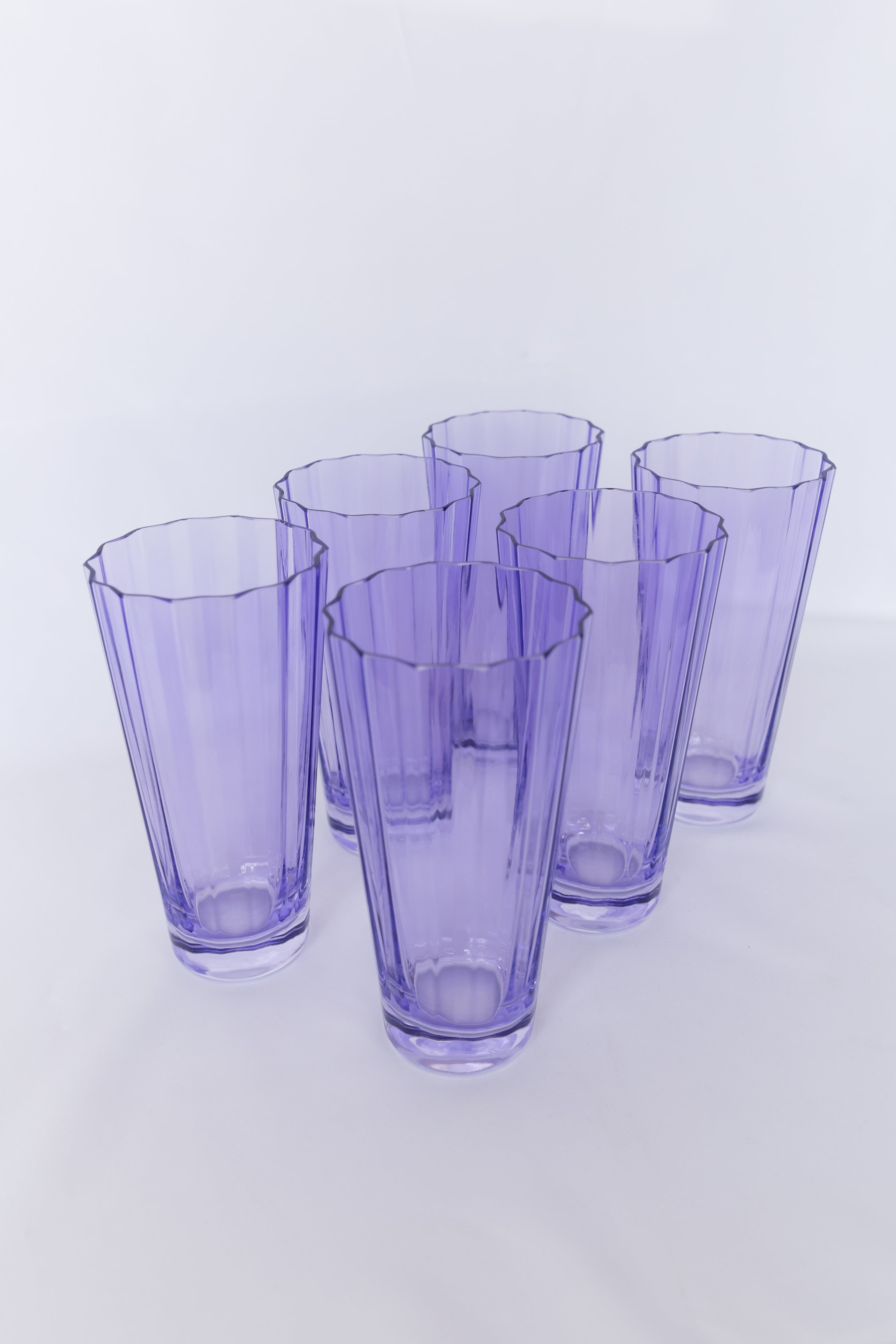 Estelle Colored Sunday High Balls - Set of 6 {Lavender}