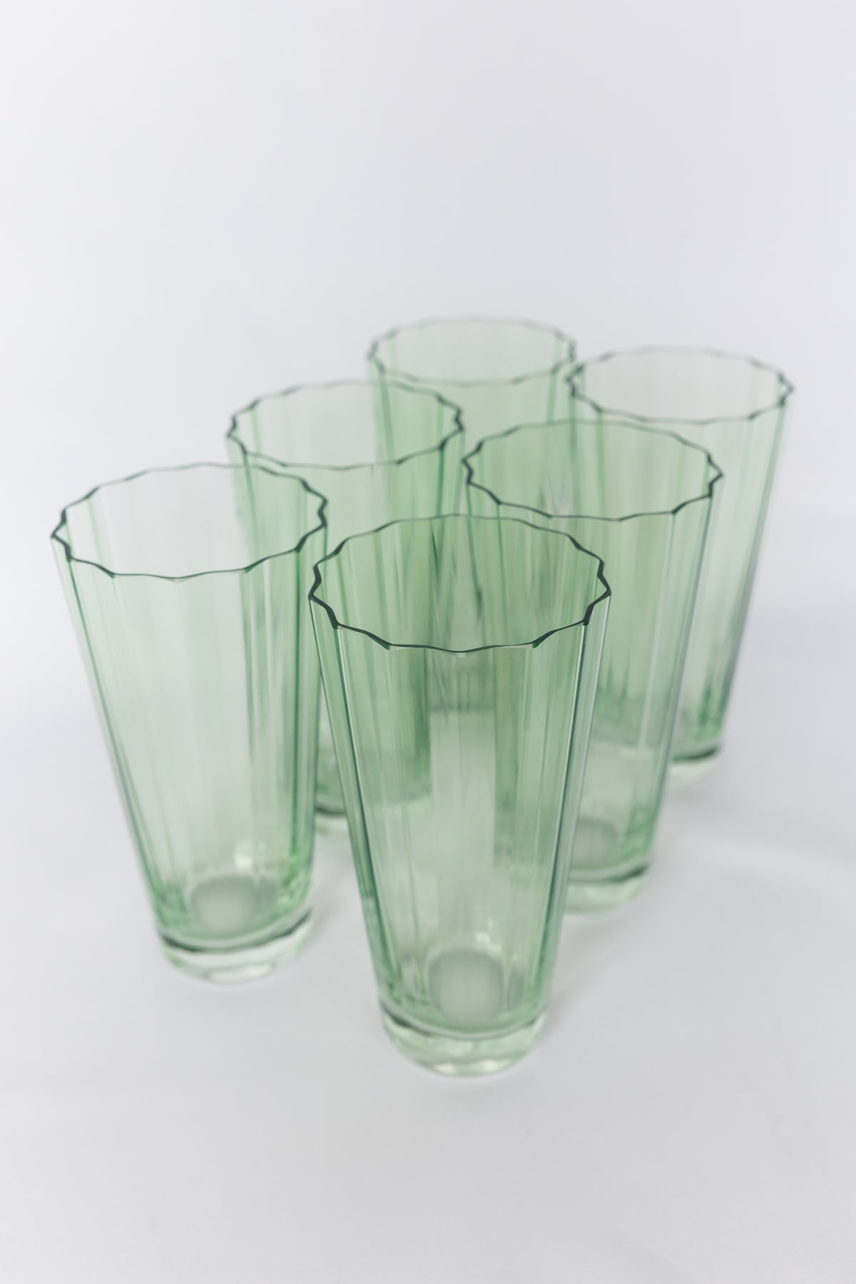 Estelle Colored Sunday High Balls - Set of 6 {Mint Green}
