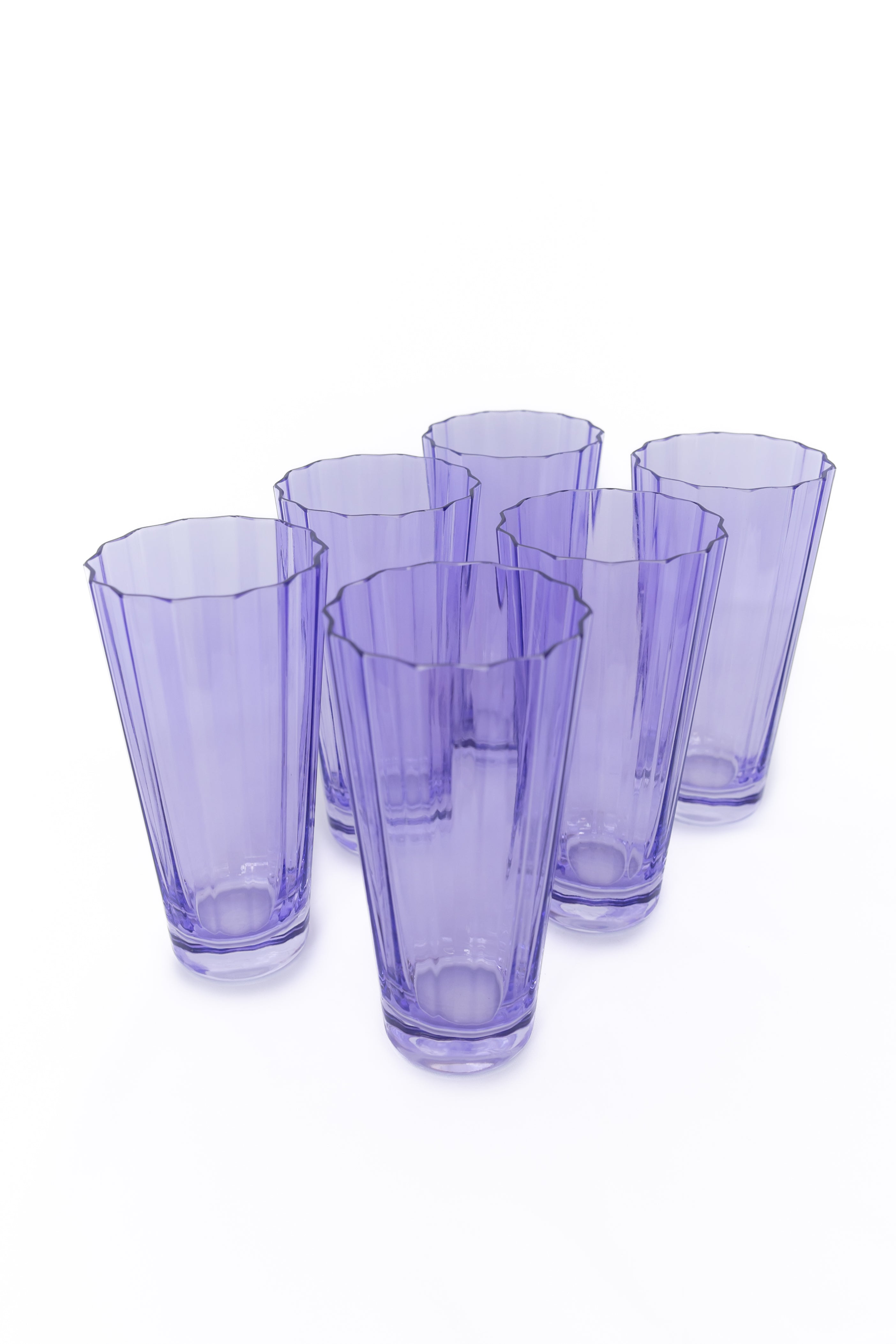 Estelle Colored Sunday High Balls - Set of 6 {Lavender}