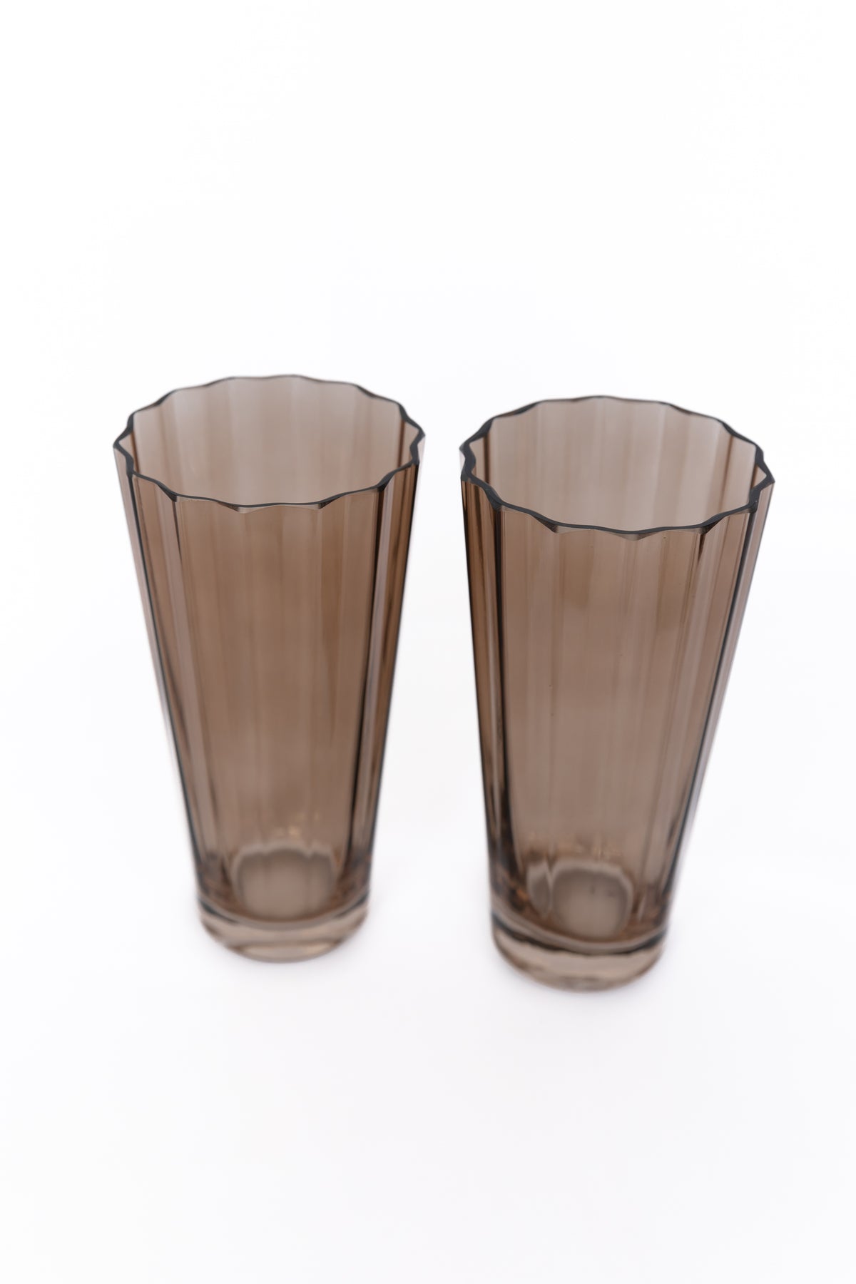 Estelle Colored Sunday High Balls - Set of 2 {Mocha Mousse (Our Amber Smoke)}
