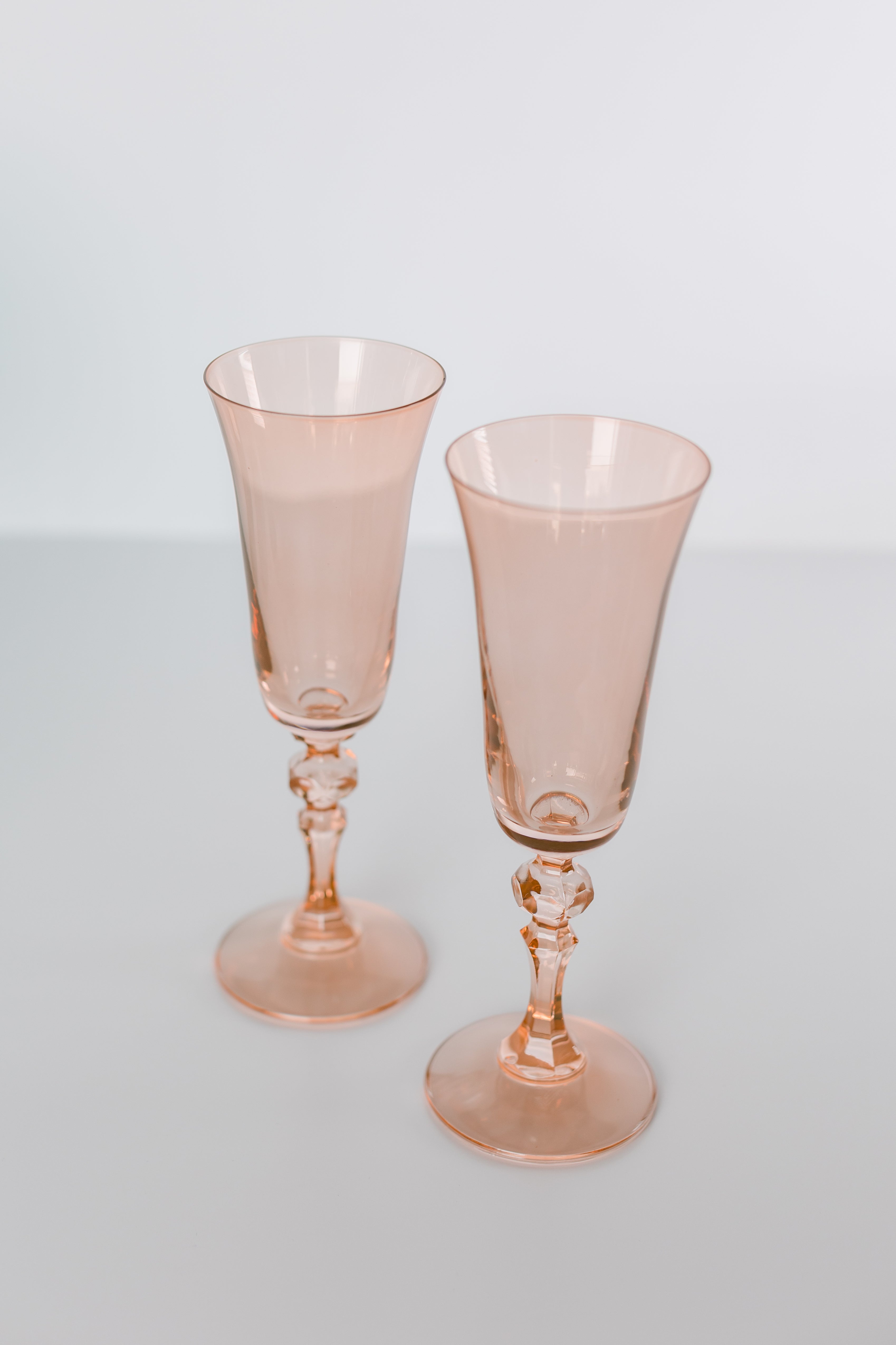 Estelle Colored Regal Flute - Set of 2 {Blush Pink}