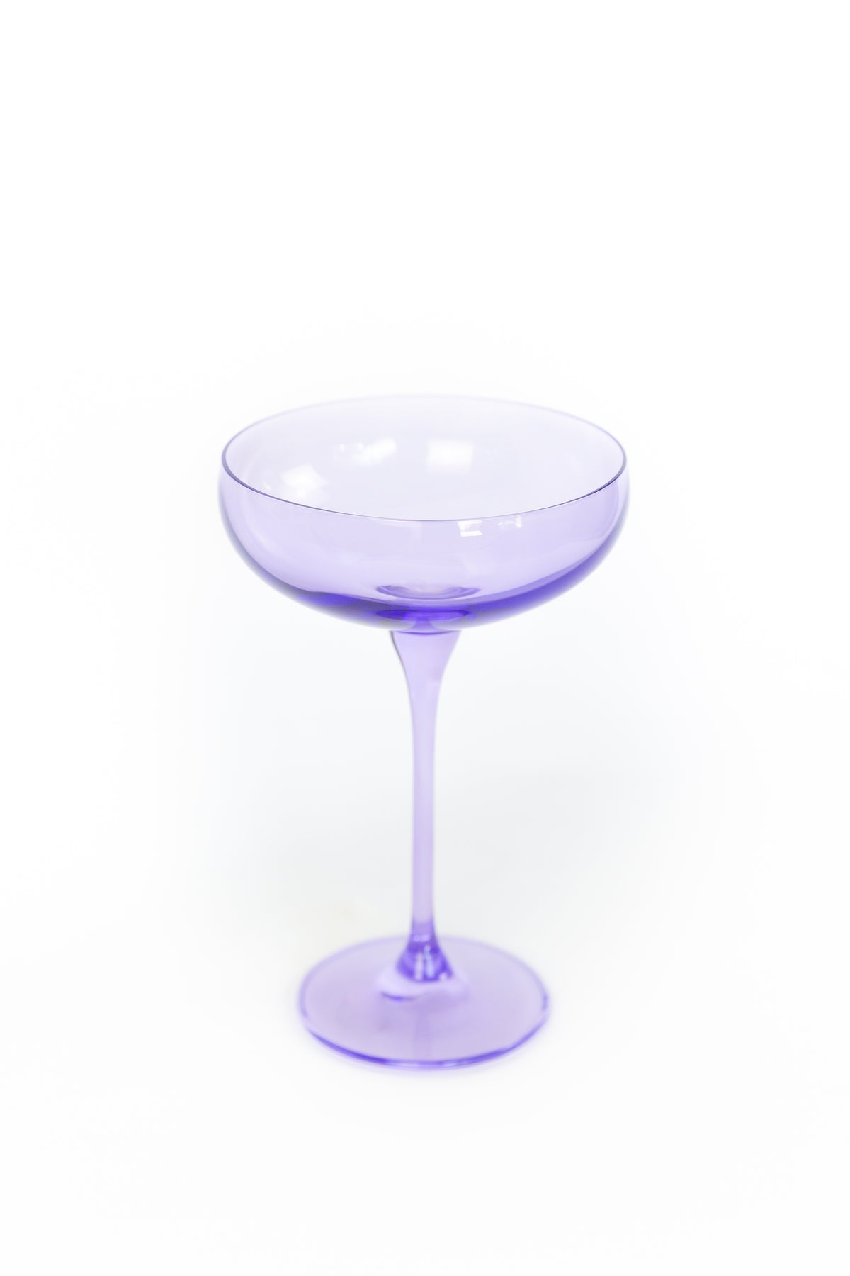 Estelle Colored Champagne Coupe Stemware - Set of 6 {Lavender}