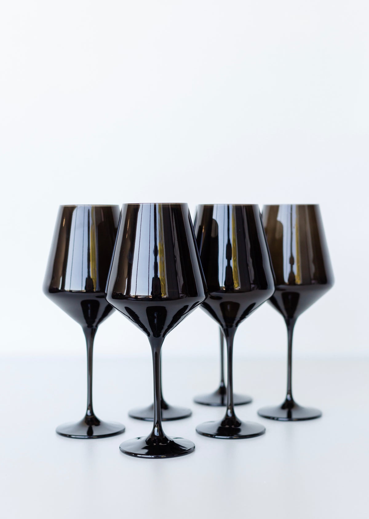 Estelle Colored Wine Stemware - Set of 6 {Black}