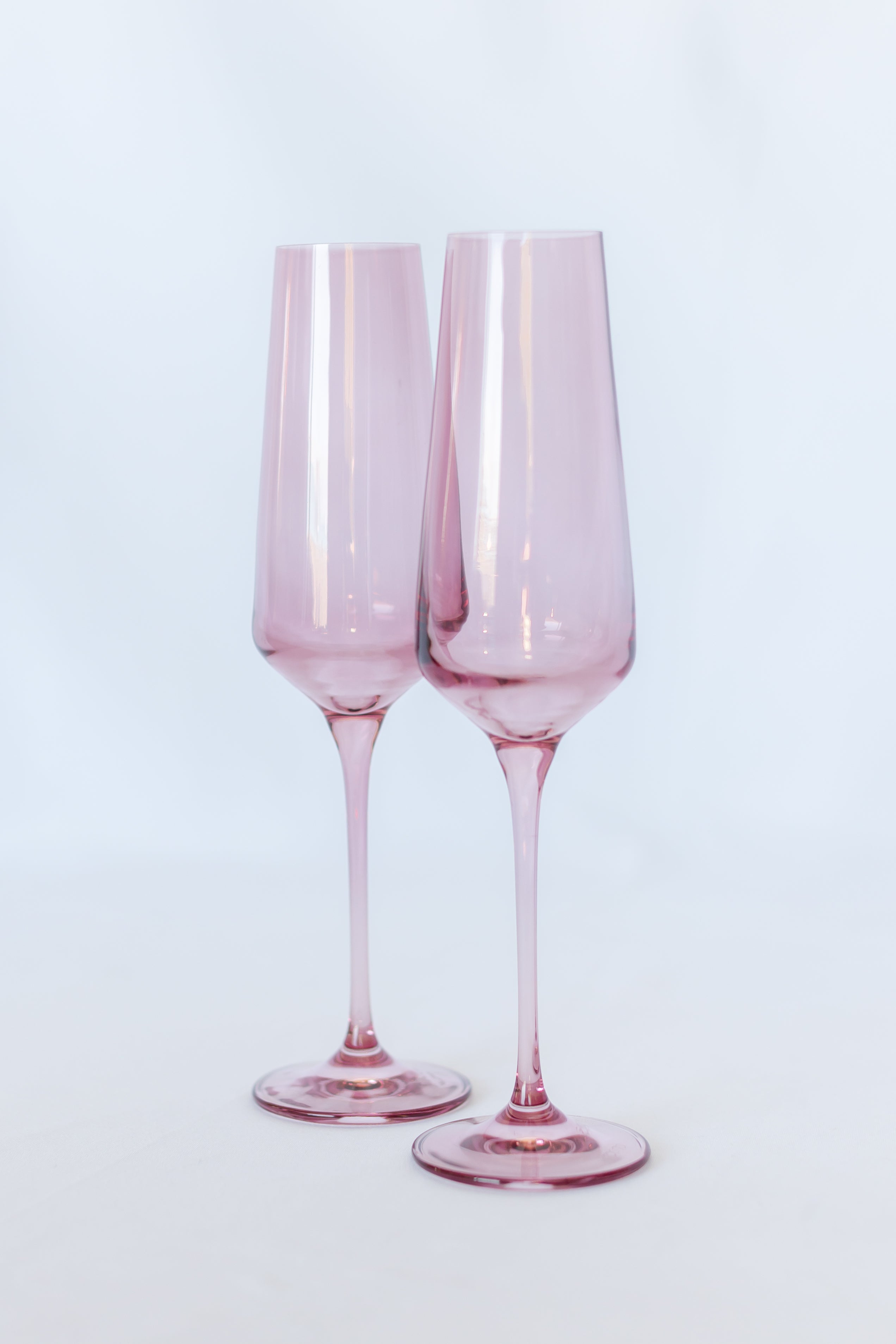 Estelle Colored Champagne Flute - Set of 2 {Rose}