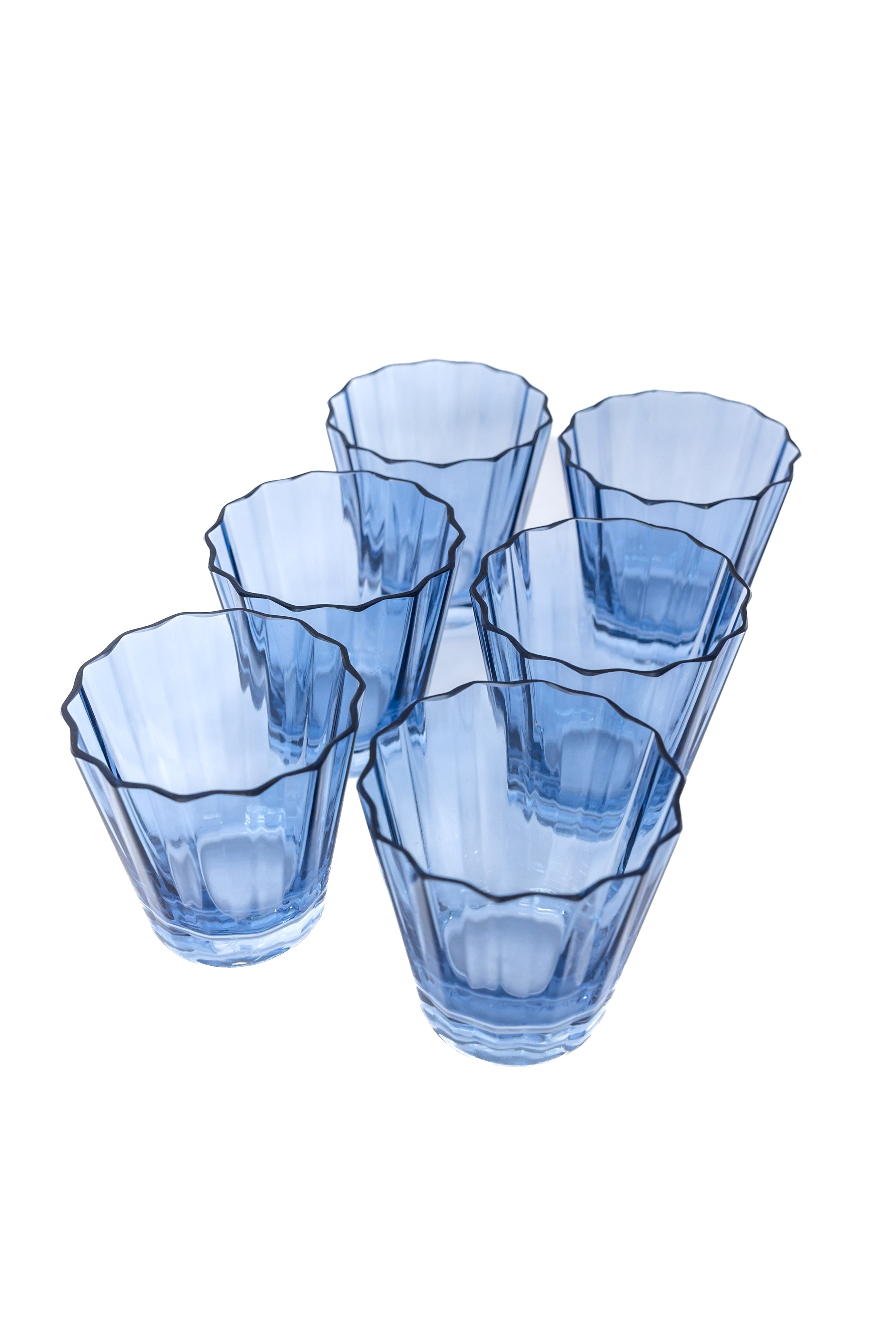 Estelle Colored Sunday Low Balls - Set of 6 {Cobalt Blue}