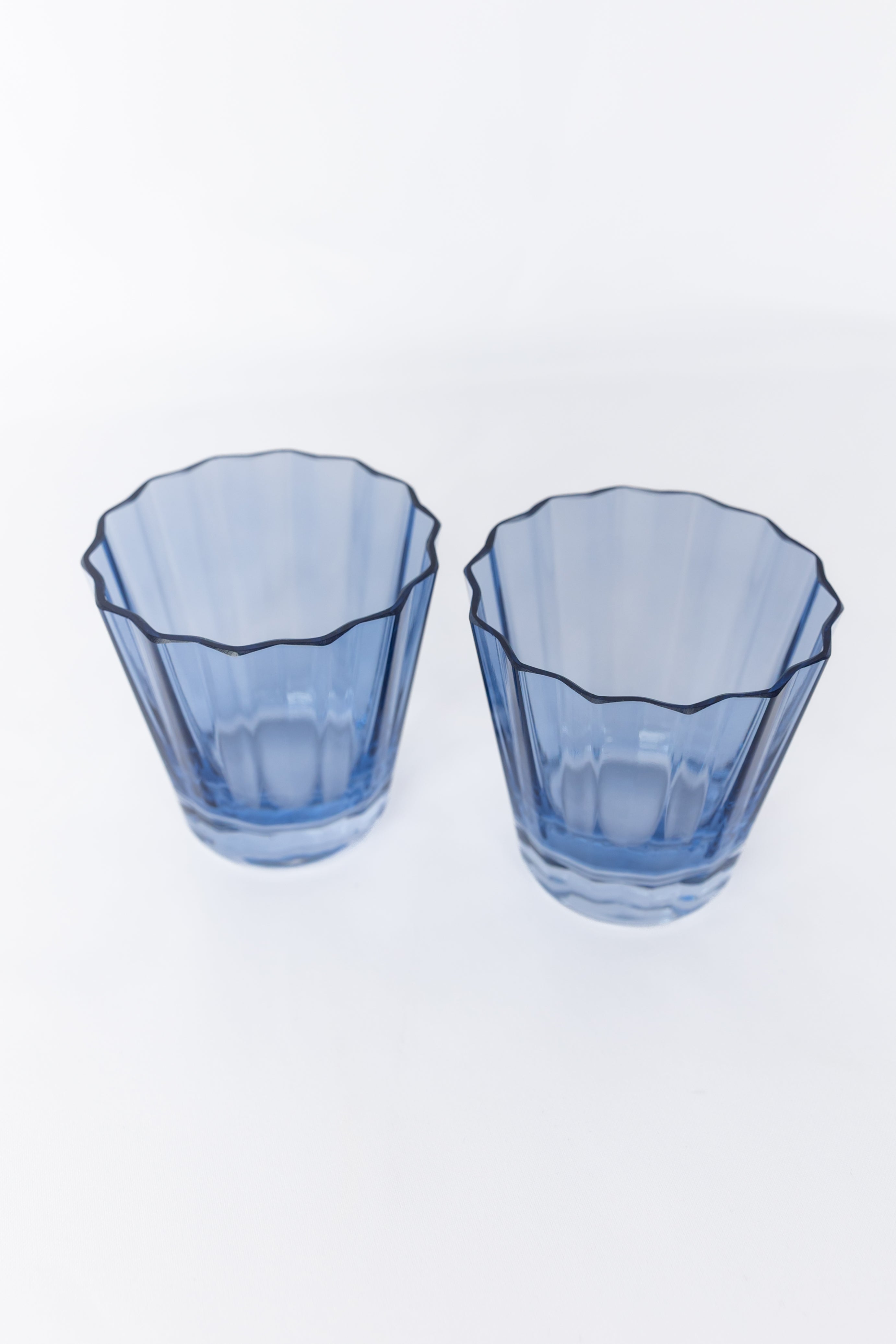 Estelle Colored Sunday Low Balls - Set of 2 {Cobalt Blue}