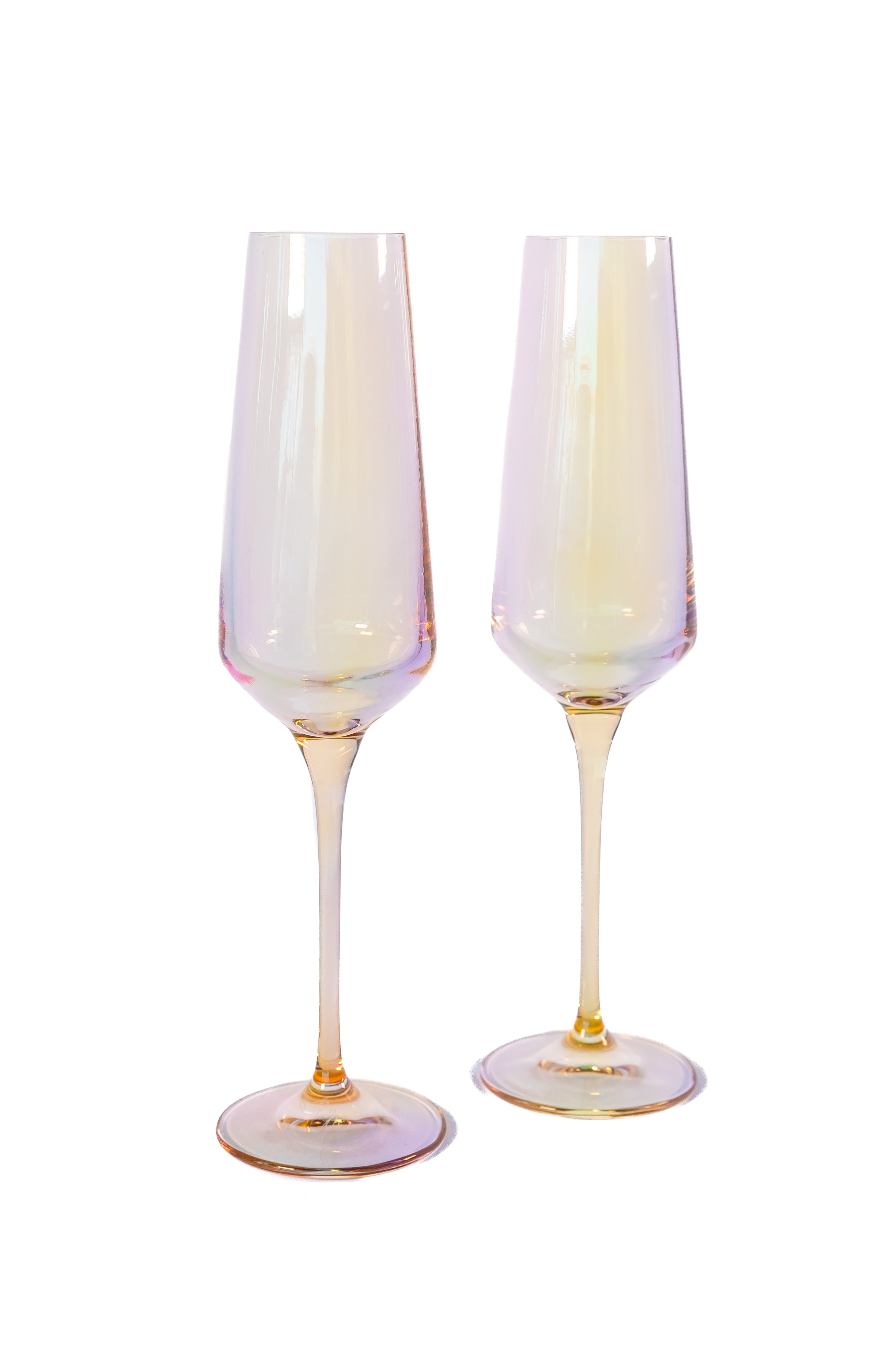 Estelle Colored Champagne Flute - Set of 2 {Iridescent}