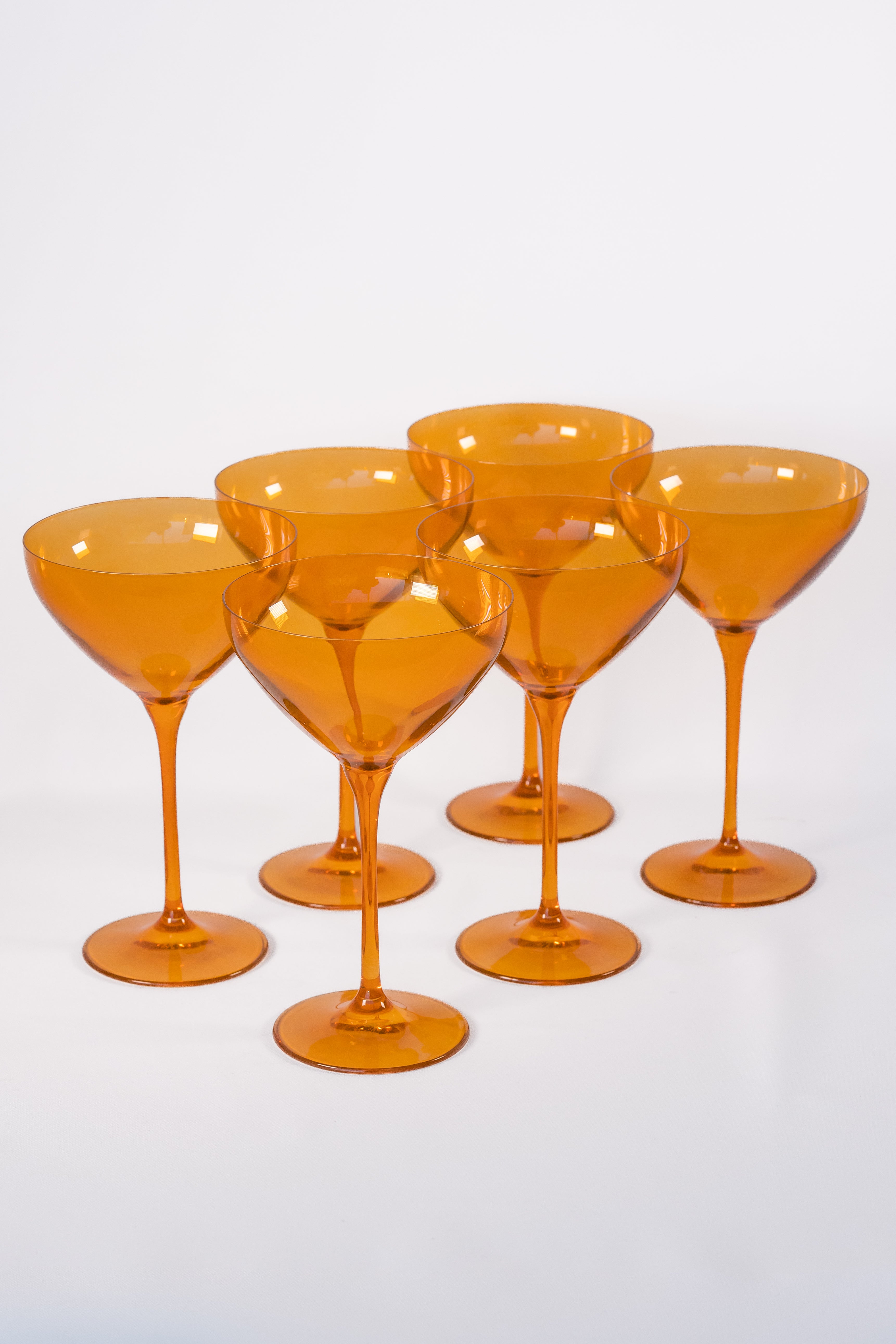 Estelle Colored Martini Glass - Set of 6 {Butterscotch}