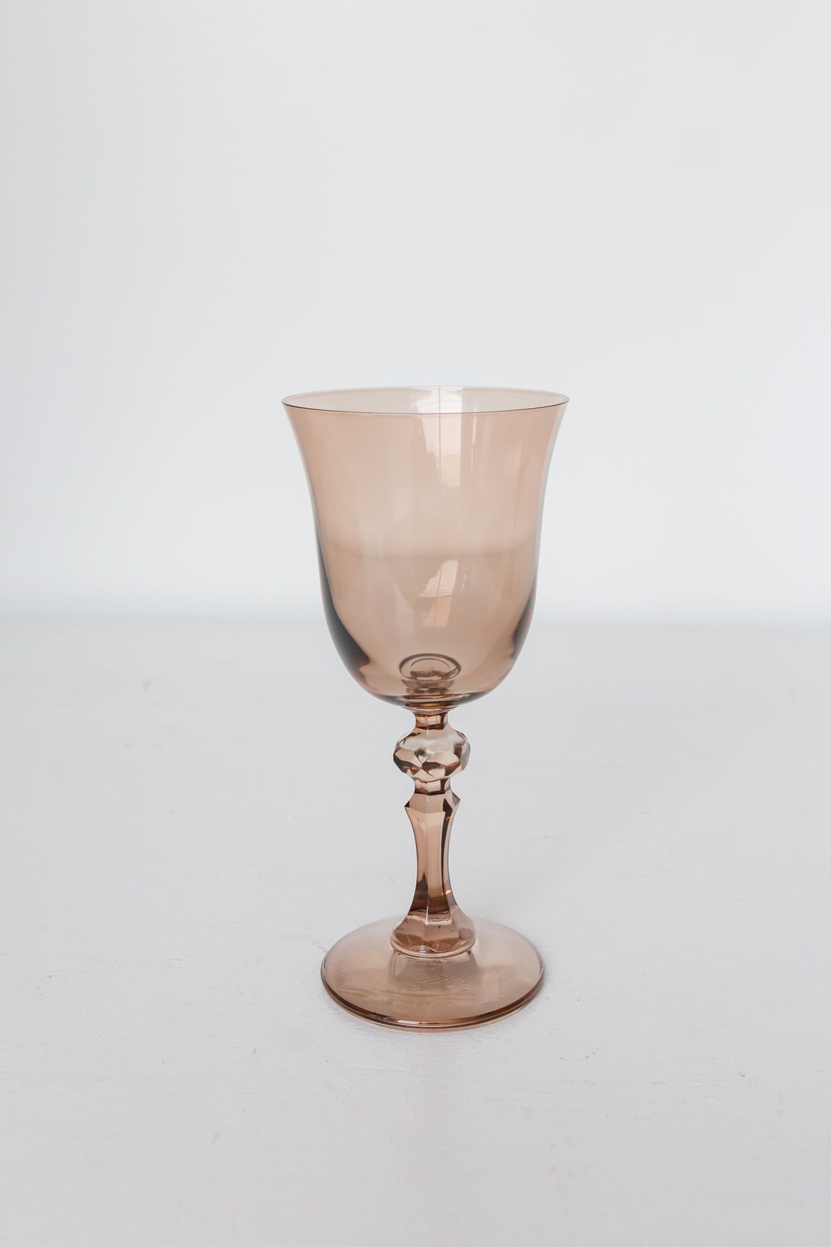 Estelle Colored Regal Goblet - Set of 6 {Mocha Mousse (Our Amber Smoke)}