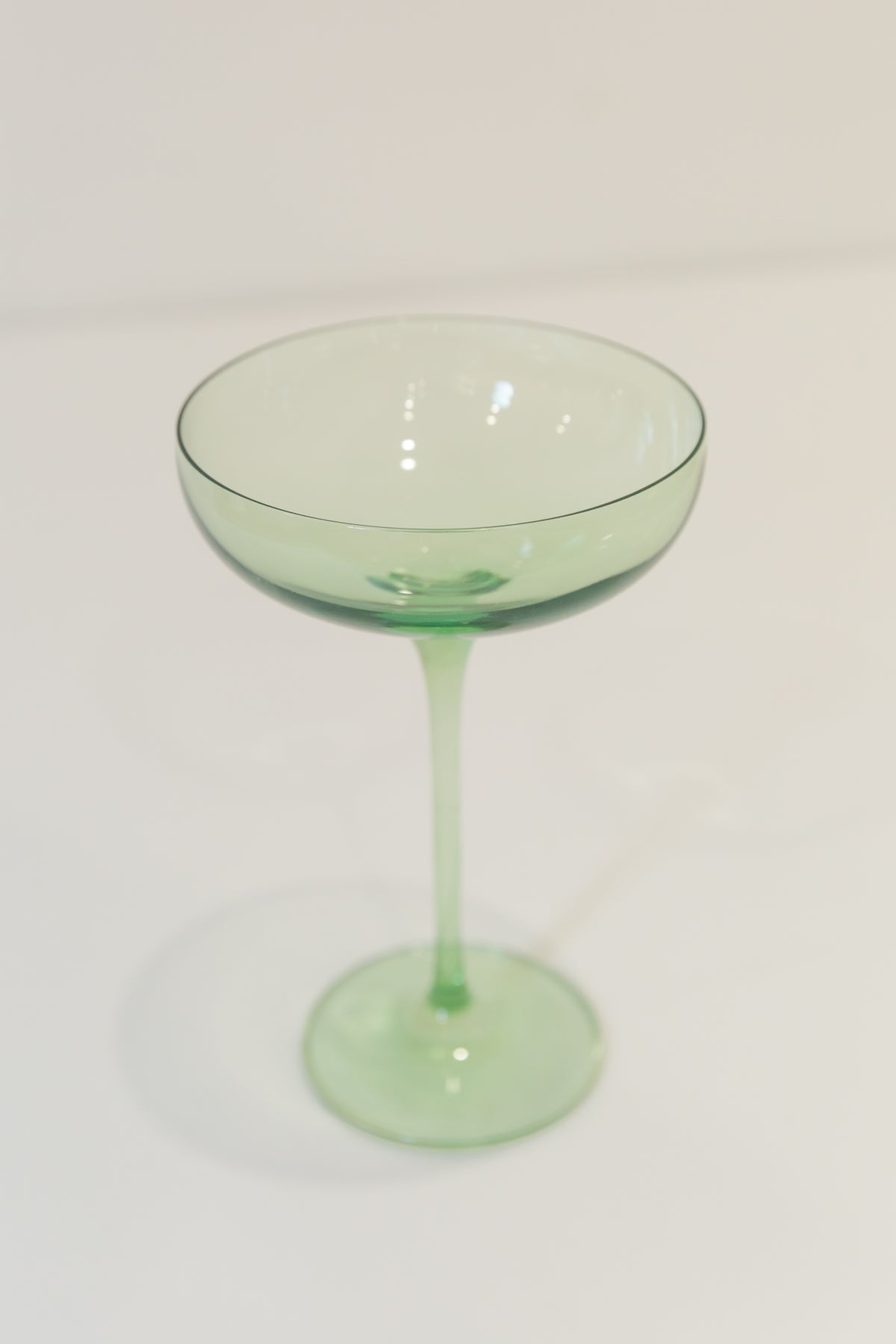 Estelle Colored Champagne Coupe Stemware - Set of 6 {Mint Green}