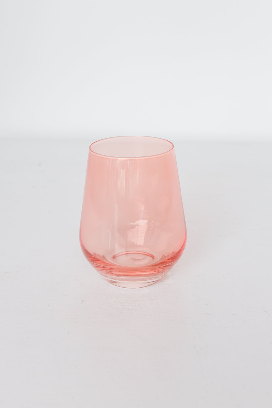 Estelle Colored Wine Stemless - Set of 6- Peach Fuzz {Our Coral Peach Pink}