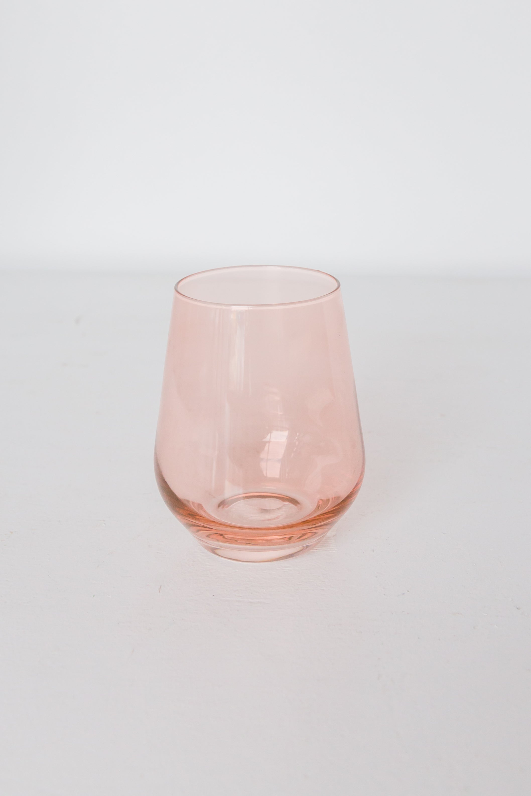 Estelle Colored Wine Stemless - Set of 2 {Blush Pink}