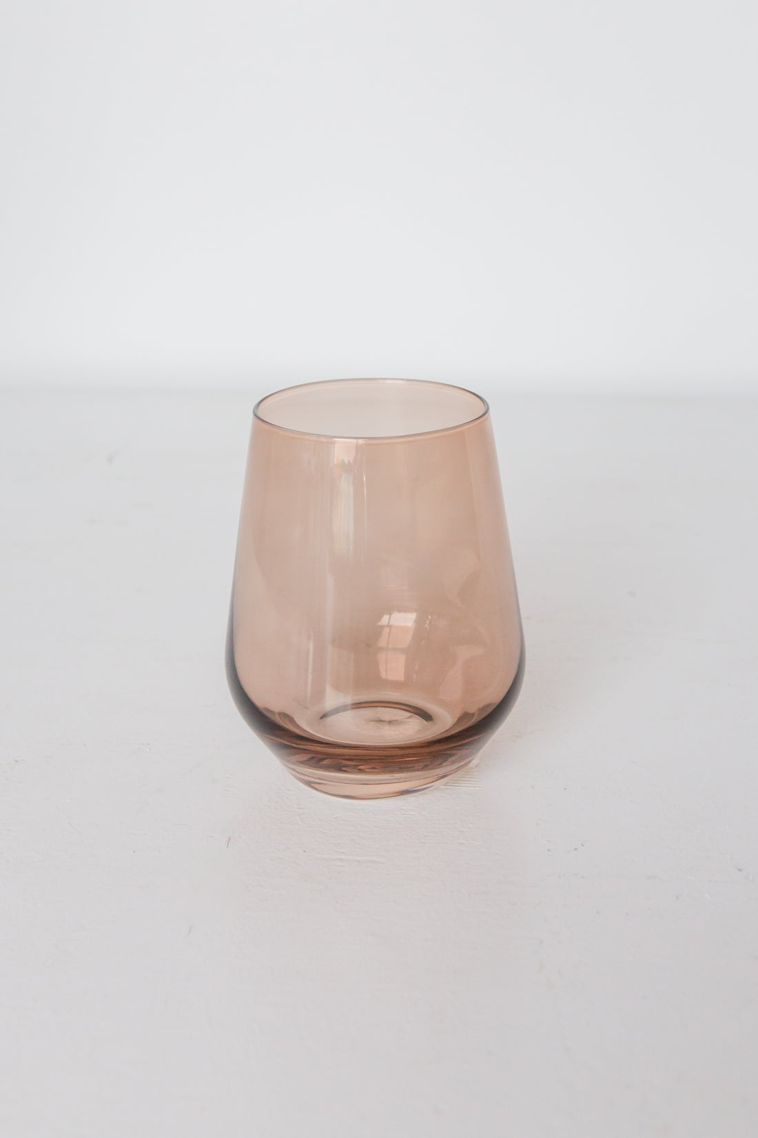 Estelle Colored Wine Stemless - Set of 2 {Mocha Mousse (Our Amber Smoke)}