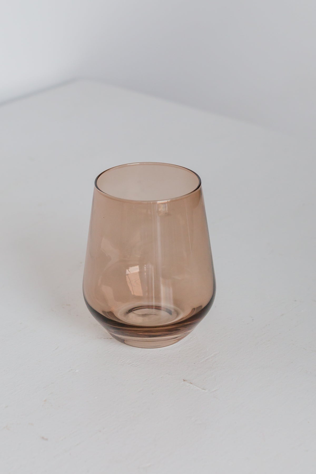 Estelle Colored Wine Stemless - Set of 6 {Mocha Mousse (Our Amber Smoke)}