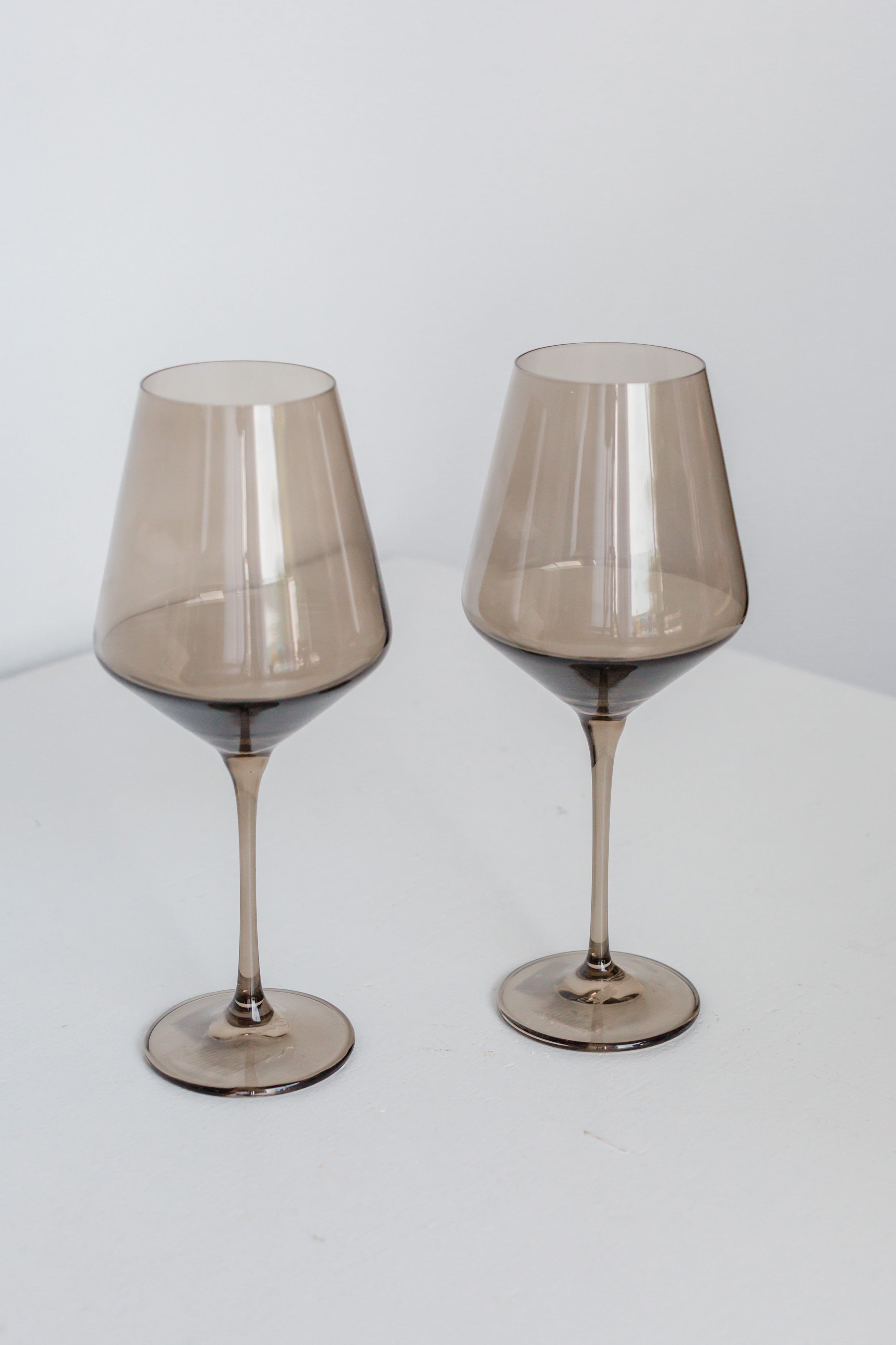 Estelle Colored Wine Stemware - Set of 6 {Mocha Mousse (Our Amber Smoke)}
