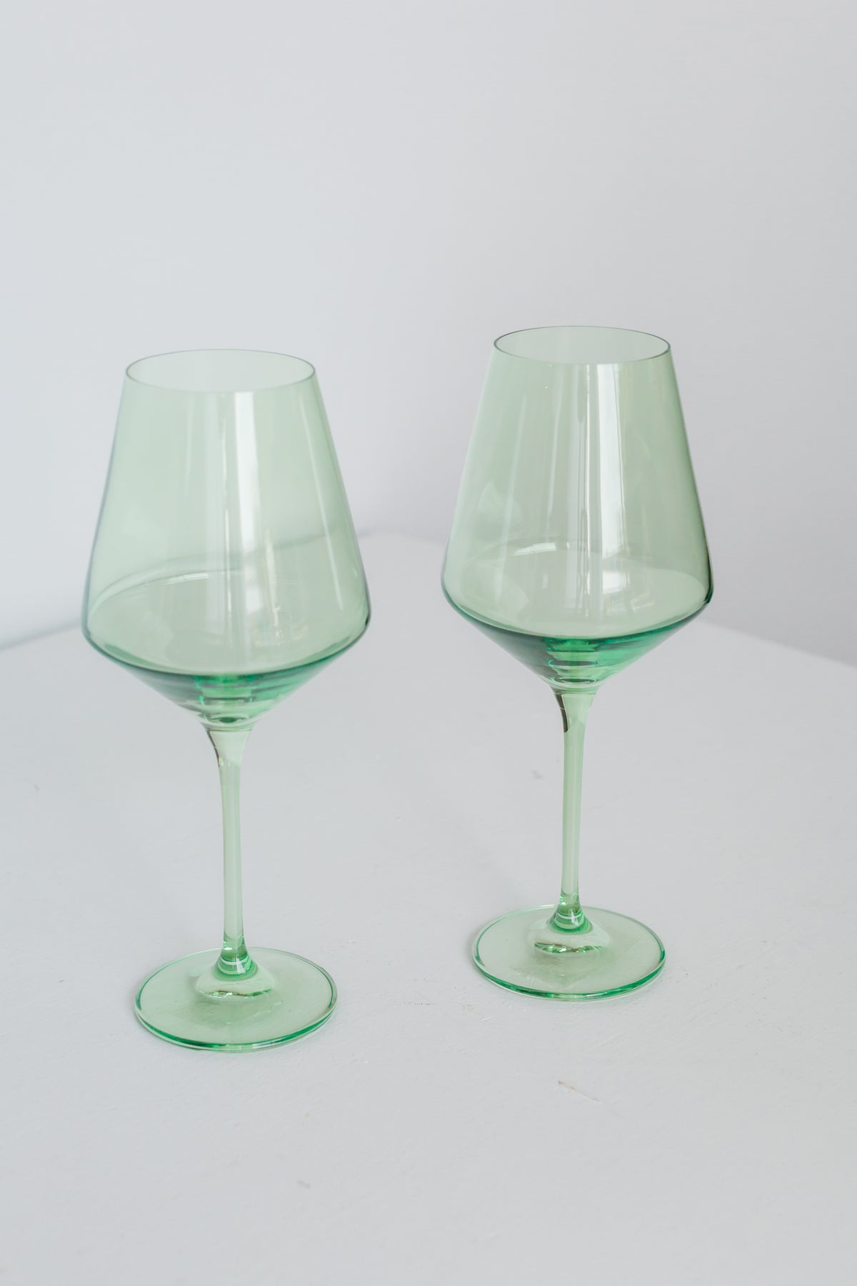 Estelle Colored Wine Stemware - Set of 6 {Mint Green}