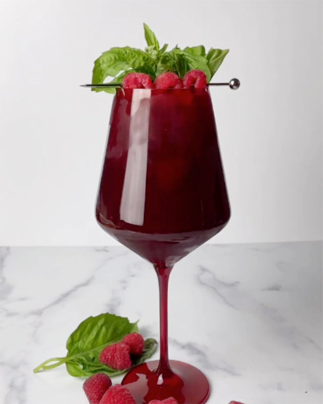 Raspberry Basil Iced Tea