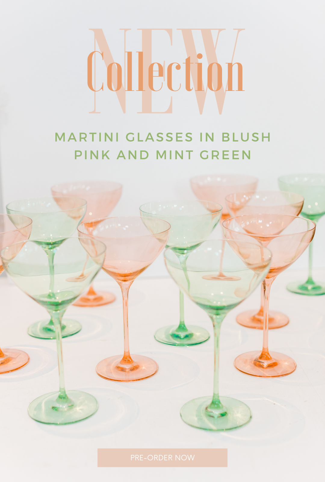 PRE-ORDER Martini Glasses Now! Limited Quantities