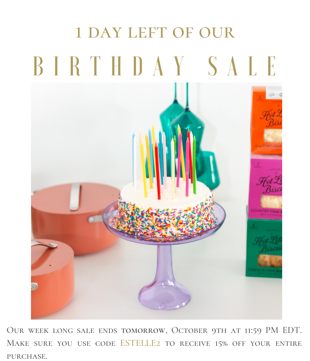 Birthday Sale Ending + Giveaways Starting