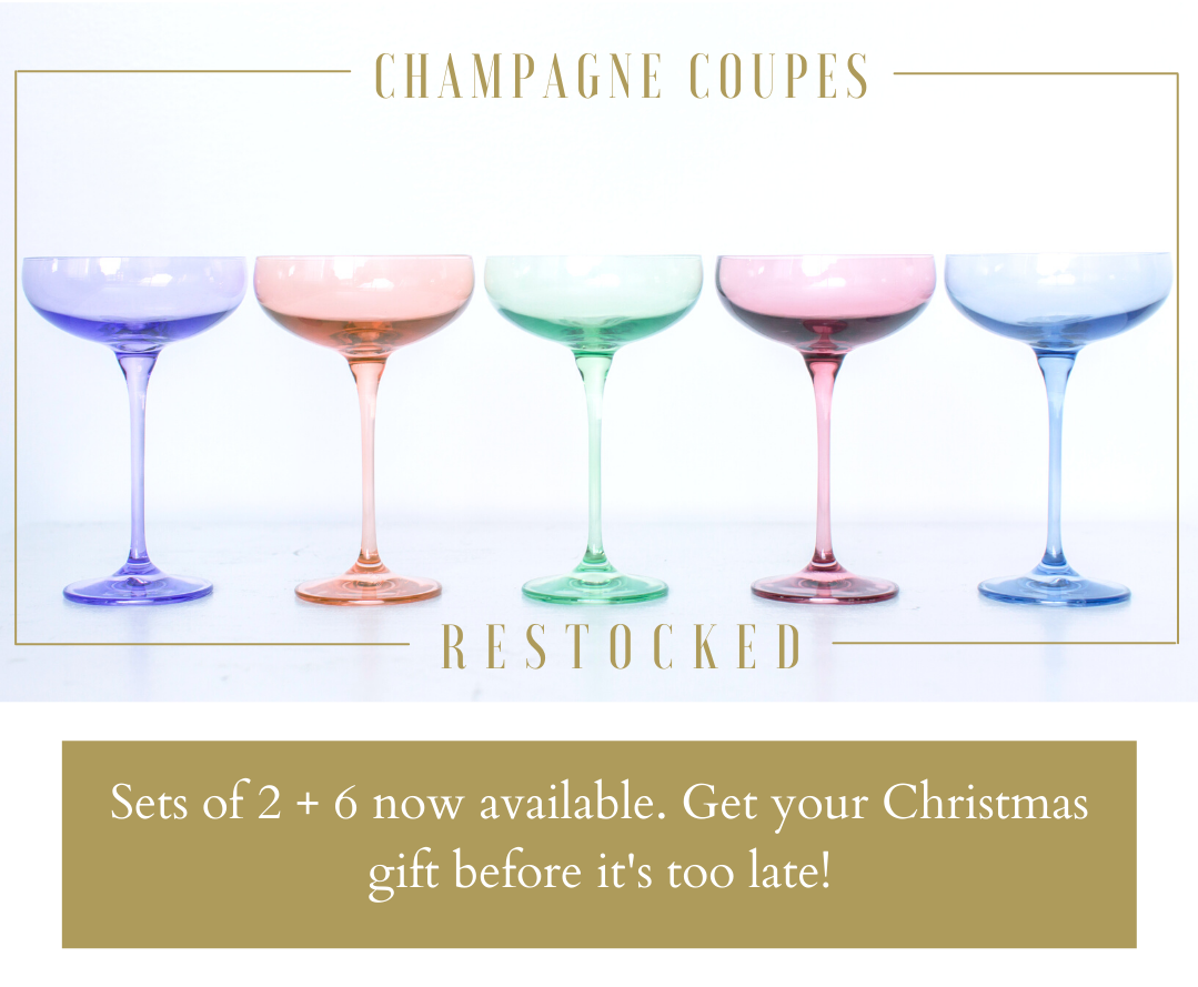 Champagne Coupes RESTOCKED