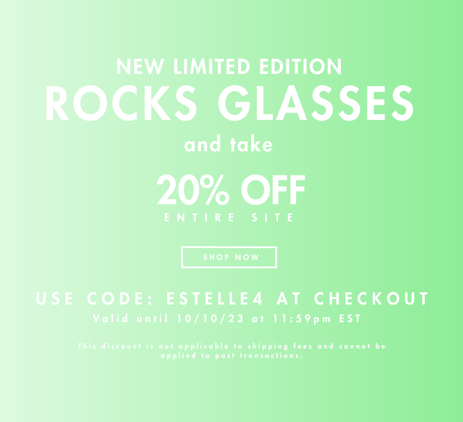 Don't Miss Our Sale + New Rocks Glass Colors