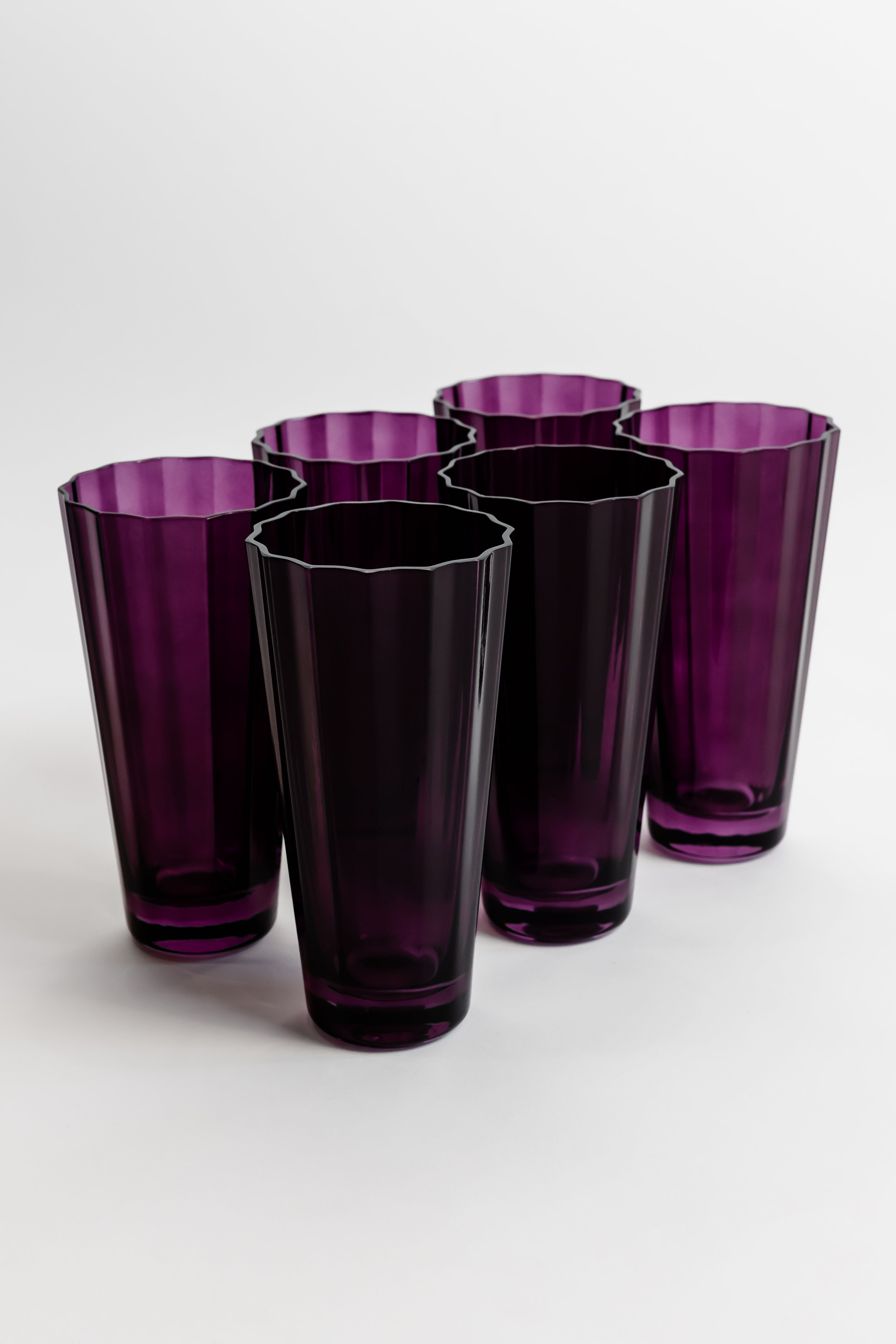 Estelle Colored Sunday High Balls - Set of 6 {Amethyst}