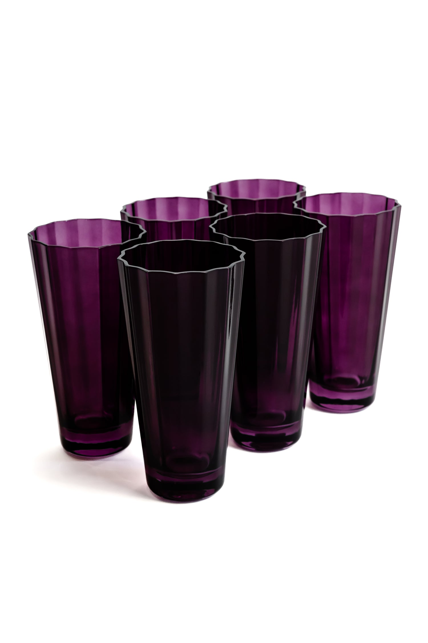 Estelle Colored Sunday High Balls - Set of 6 {Amethyst}