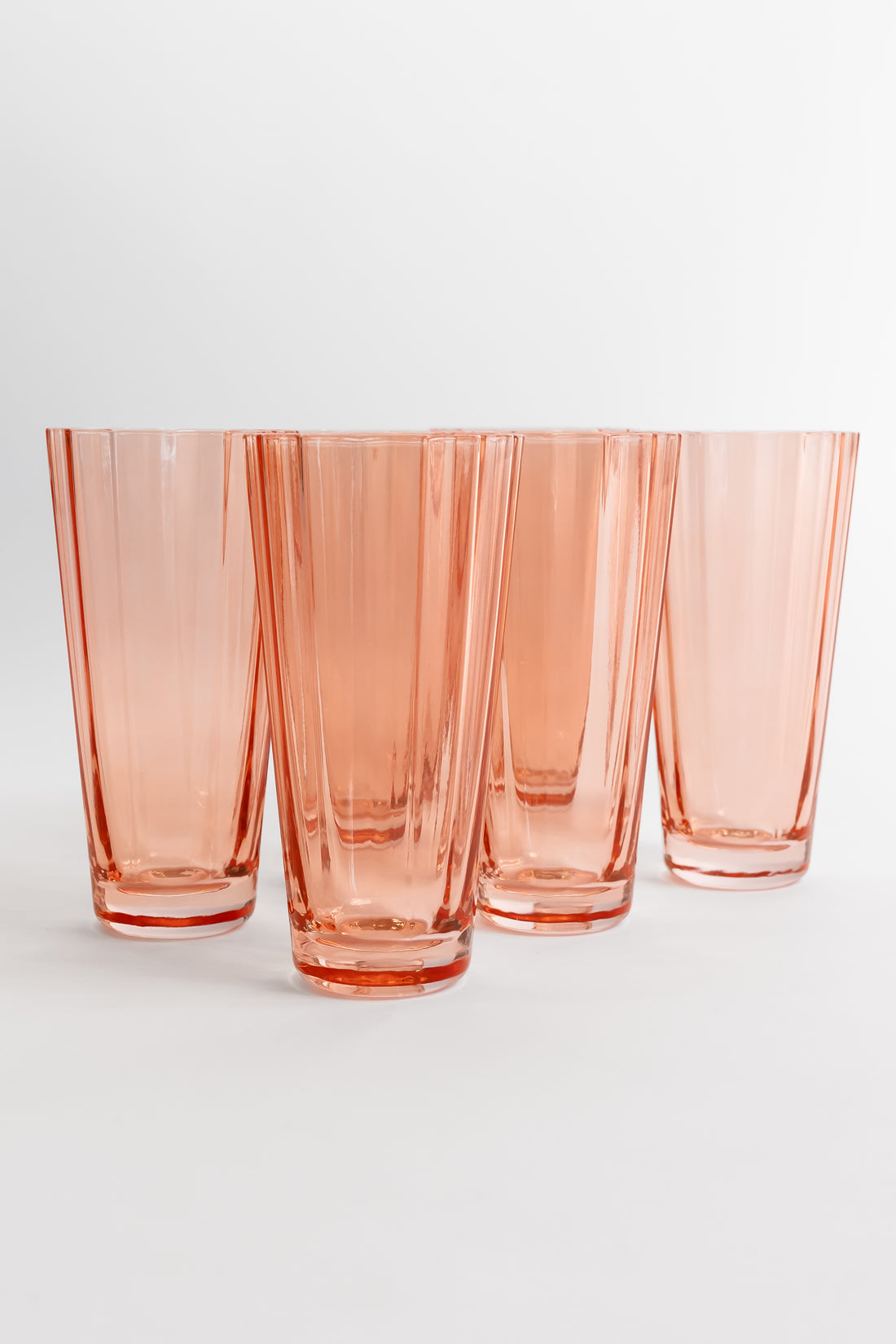 Estelle Colored Sunday High Balls - Set of 6- Peach Fuzz {Our Coral Peach Pink}