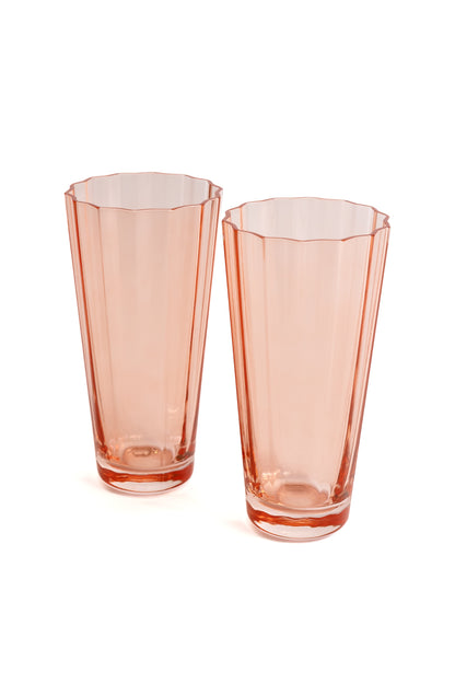 Estelle Colored Sunday High Balls - Set of 2- Peach Fuzz {Our Coral Peach Pink}