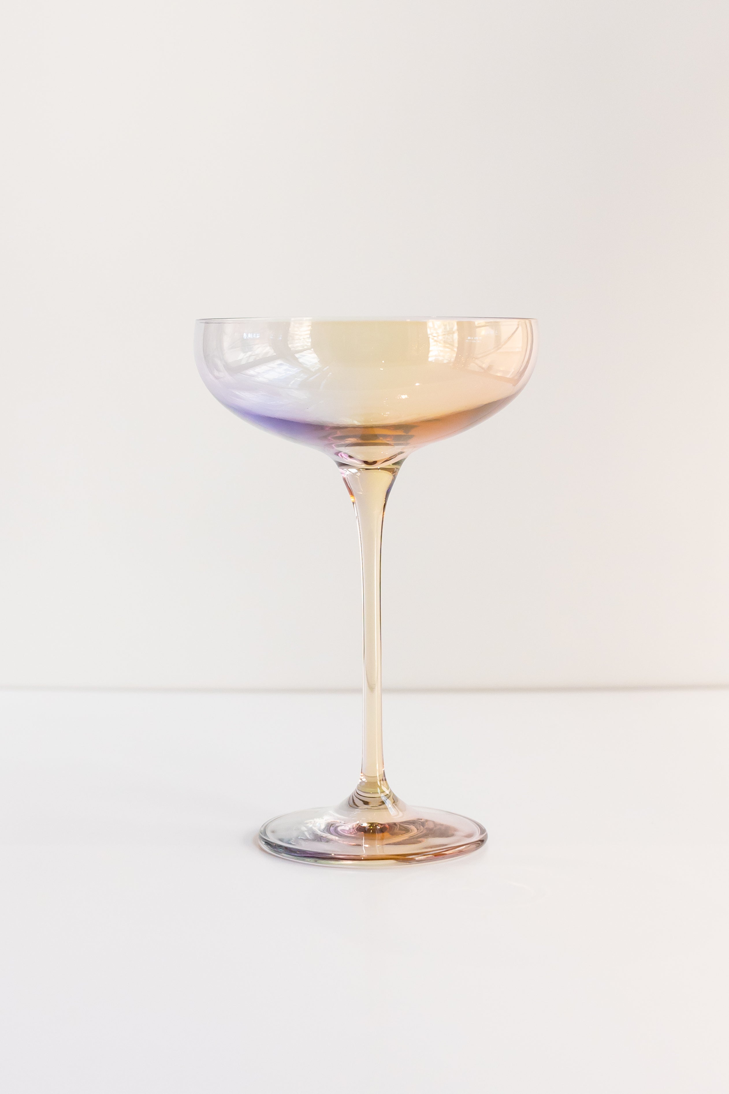 Estelle Colored Champagne Coupe Stemware - Set of 6 {Iridescent}