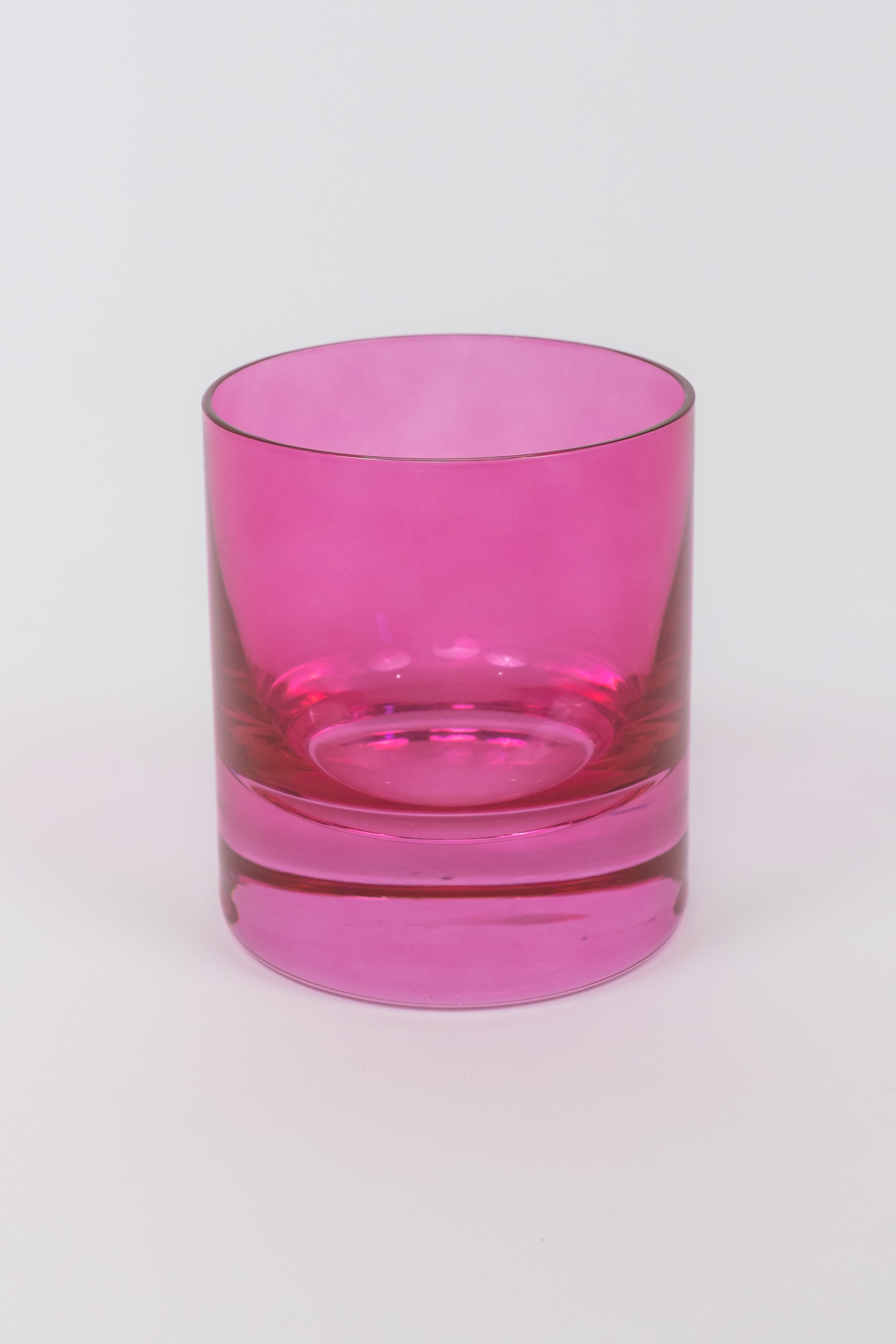 Estelle Colored Rocks Glass - Set of 6 {Fuchsia}