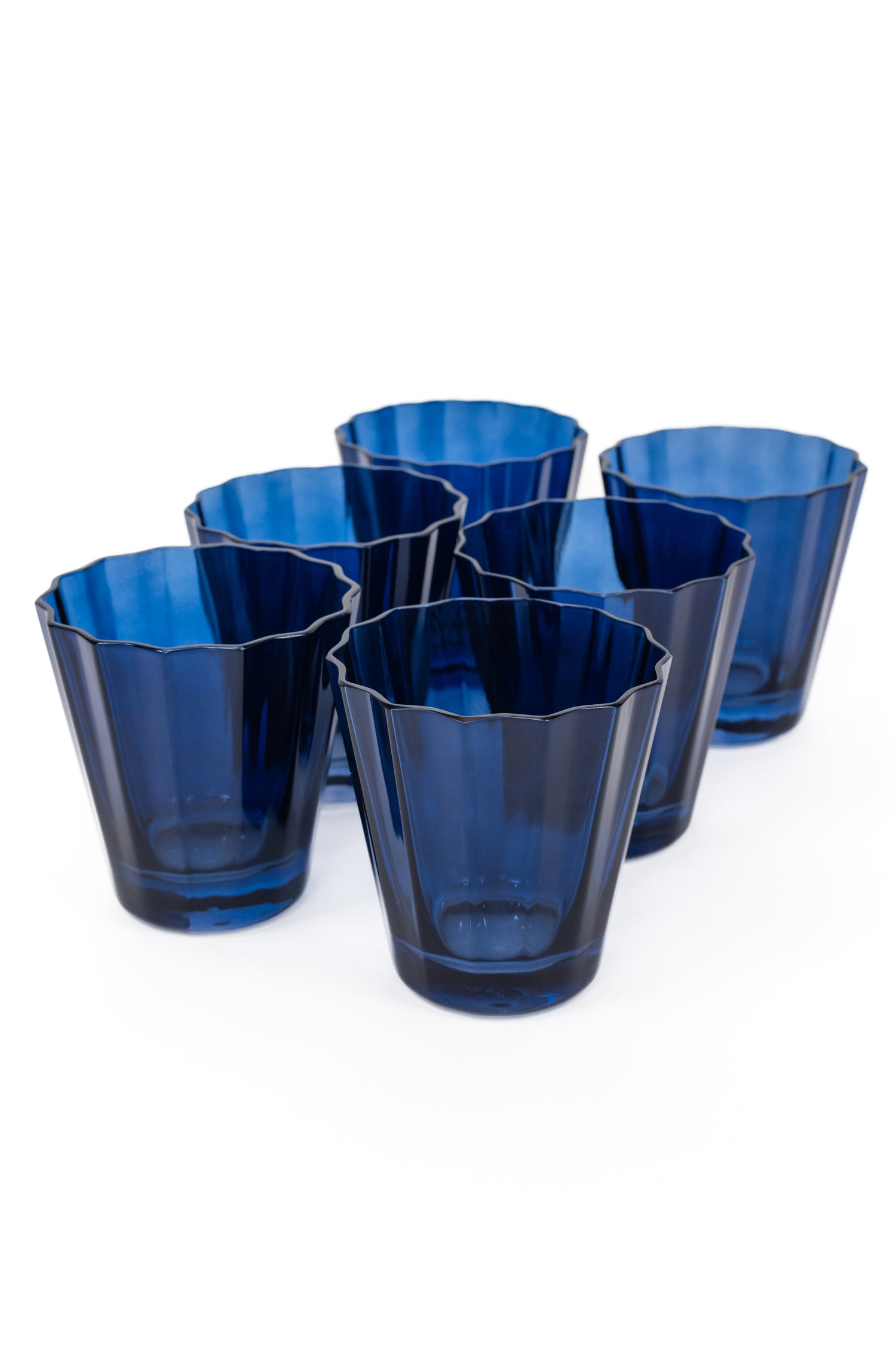 Estelle Colored Sunday Low Balls - Set of 6 {Midnight Blue}