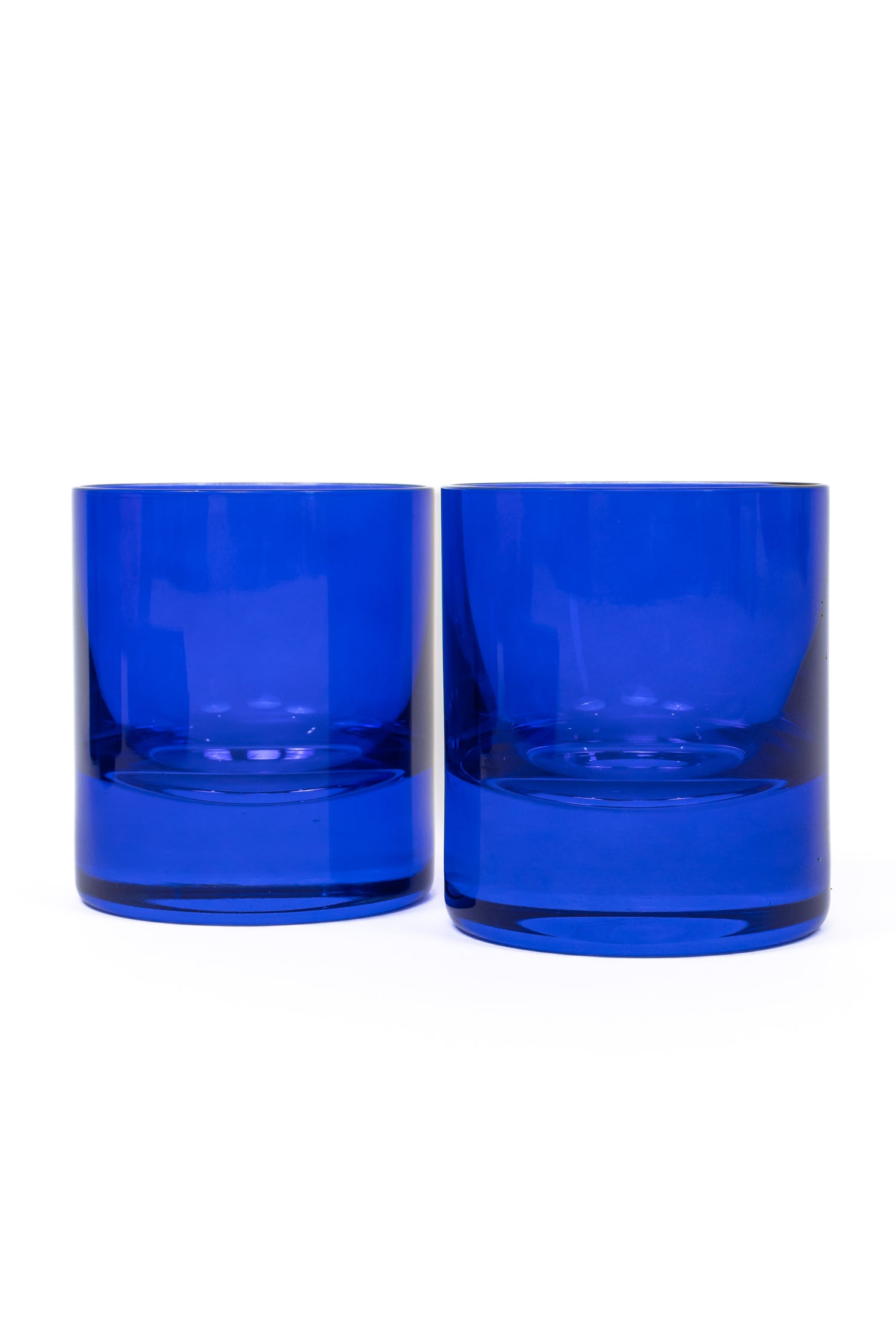 Estelle Colored Rocks Glass - Set of 2 {Royal Blue}