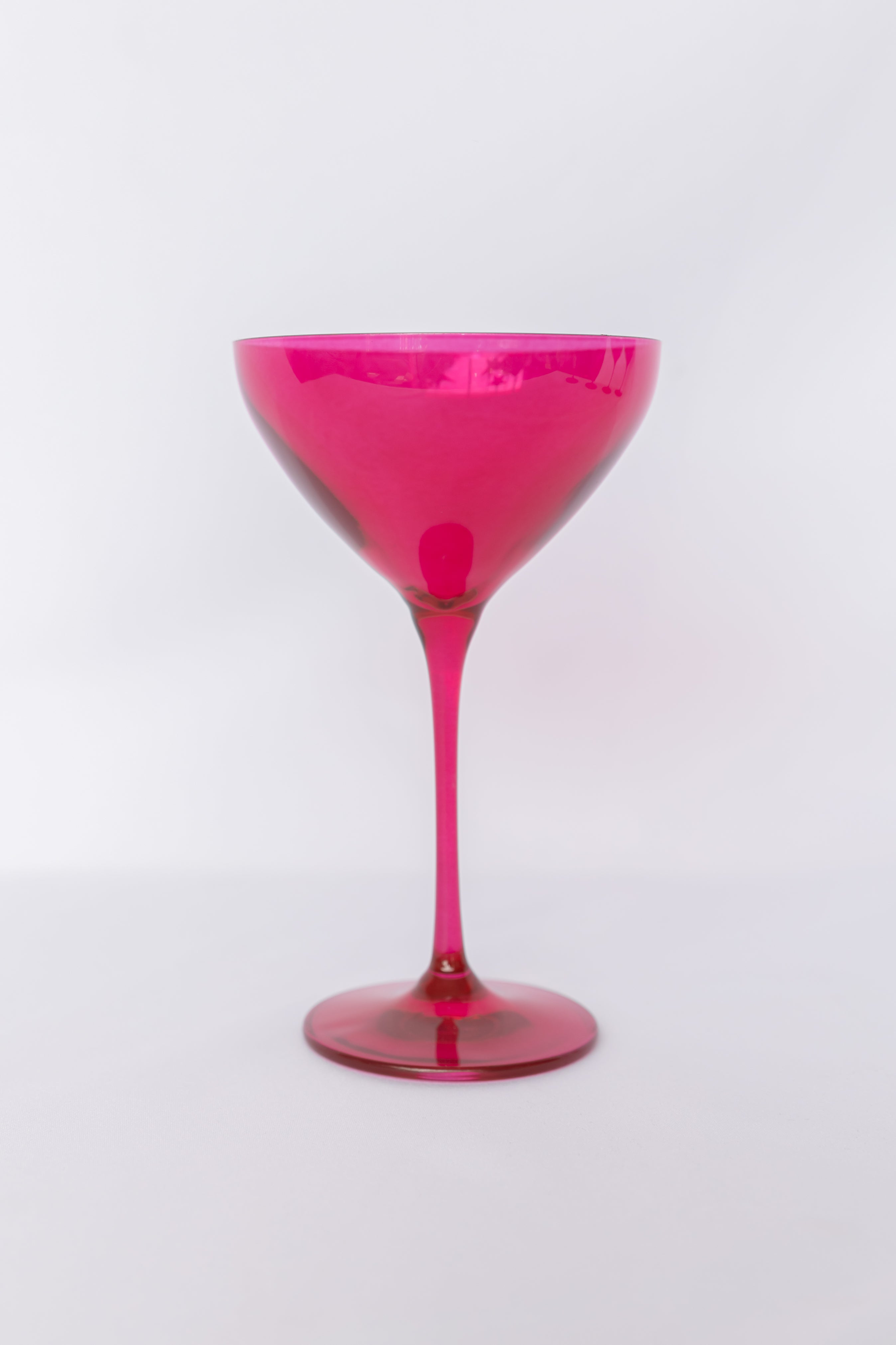 Estelle Colored Martini Glass - Set of 6 {Viva Magenta (Our Fuchsia)}