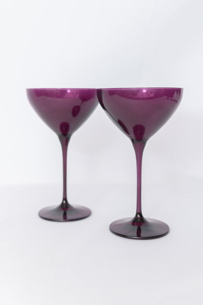 Estelle Colored Martini Glass - Set of 2 {Amethyst}