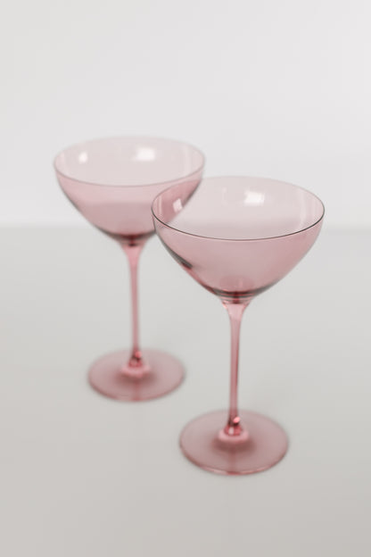 Estelle Colored Martini Glass - Set of 2 {Rose}