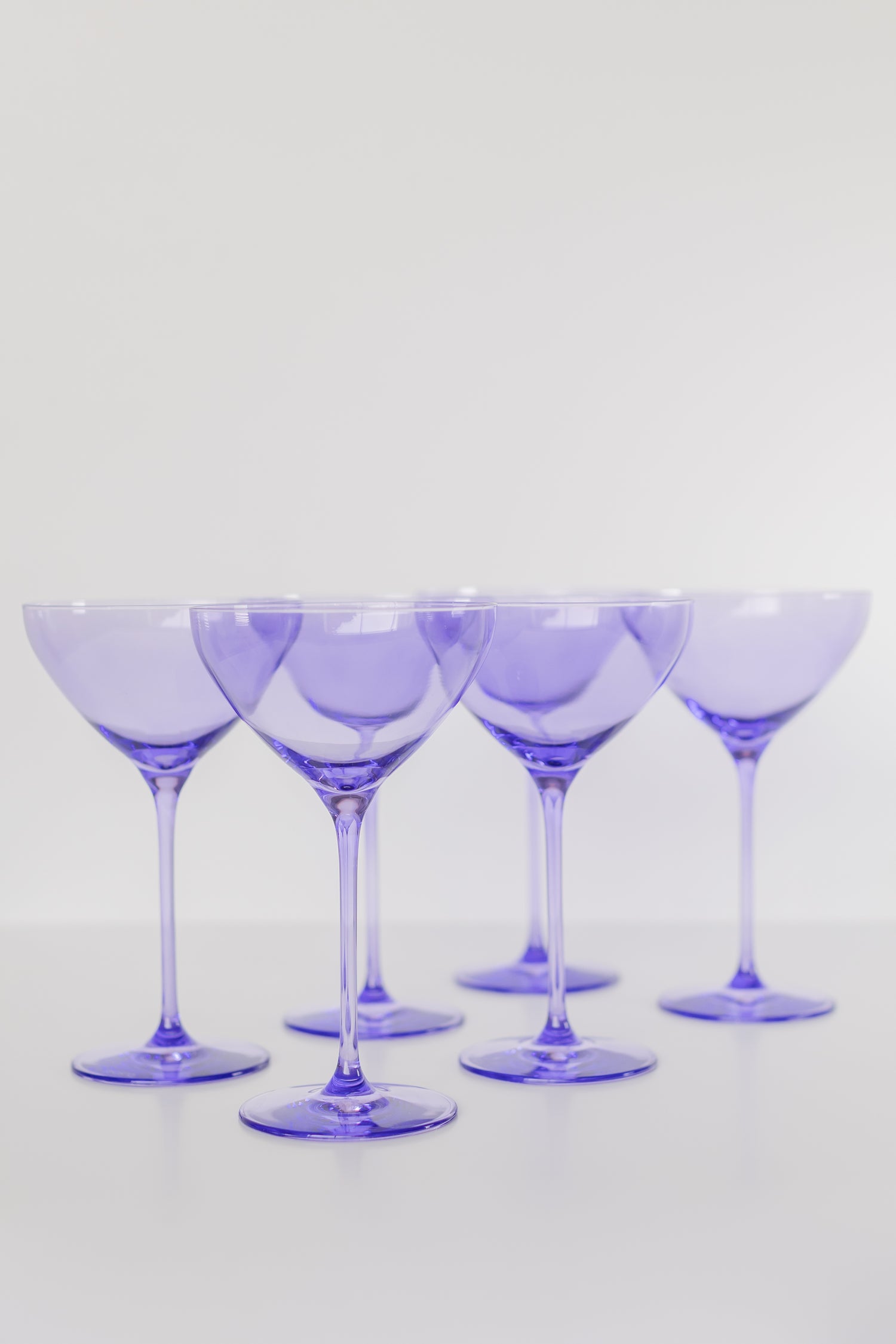 Estelle Colored Martini Glass - Set of 6 {Lavender}