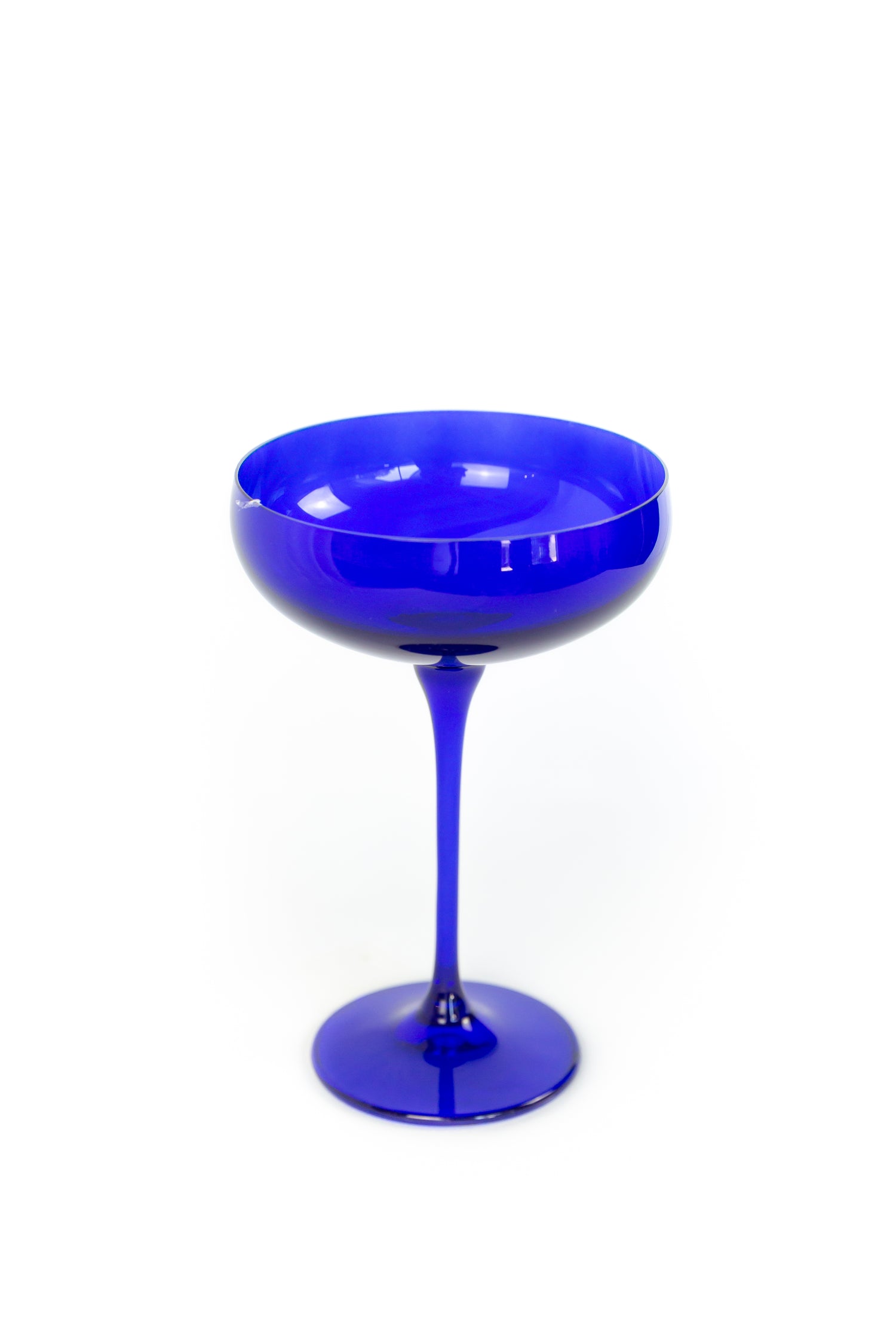Estelle Colored Champagne Coupe Stemware - Set of 2 {Royal Blue}