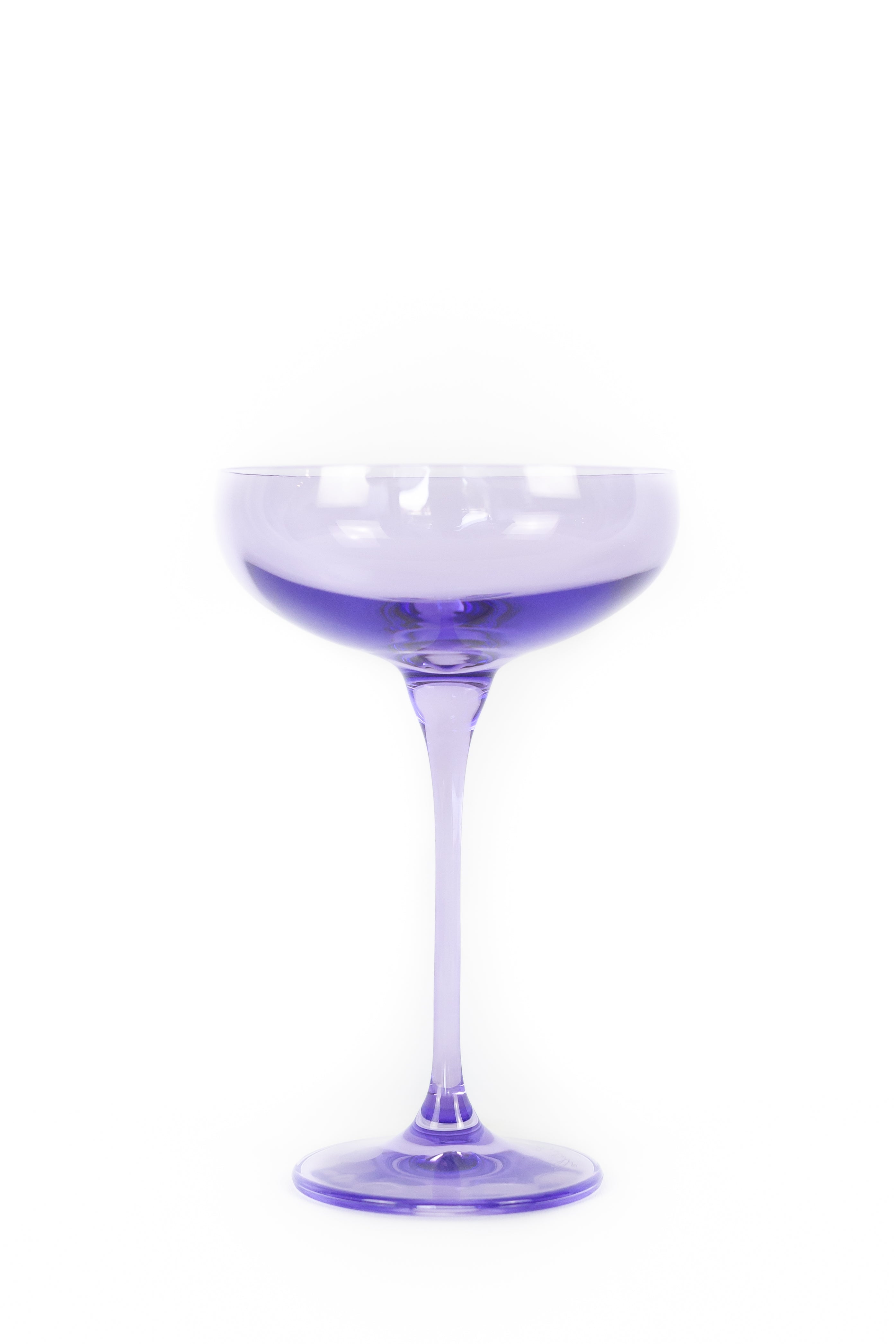 Estelle Colored Champagne Coupe Stemware - Set of 6 {Lavender}