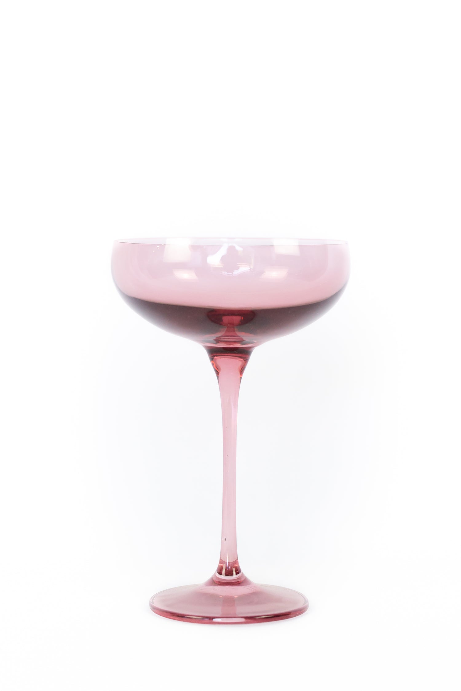 Estelle Colored Champagne Coupe Stemware - Set of 2 {Rose}