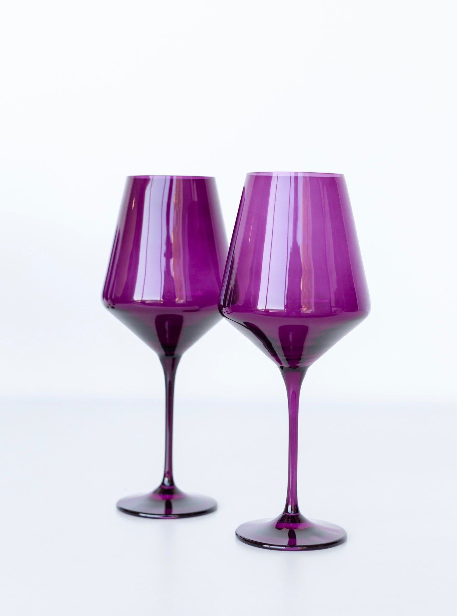 Estelle Colored Wine Stemware - Set of 2 {Amethyst}